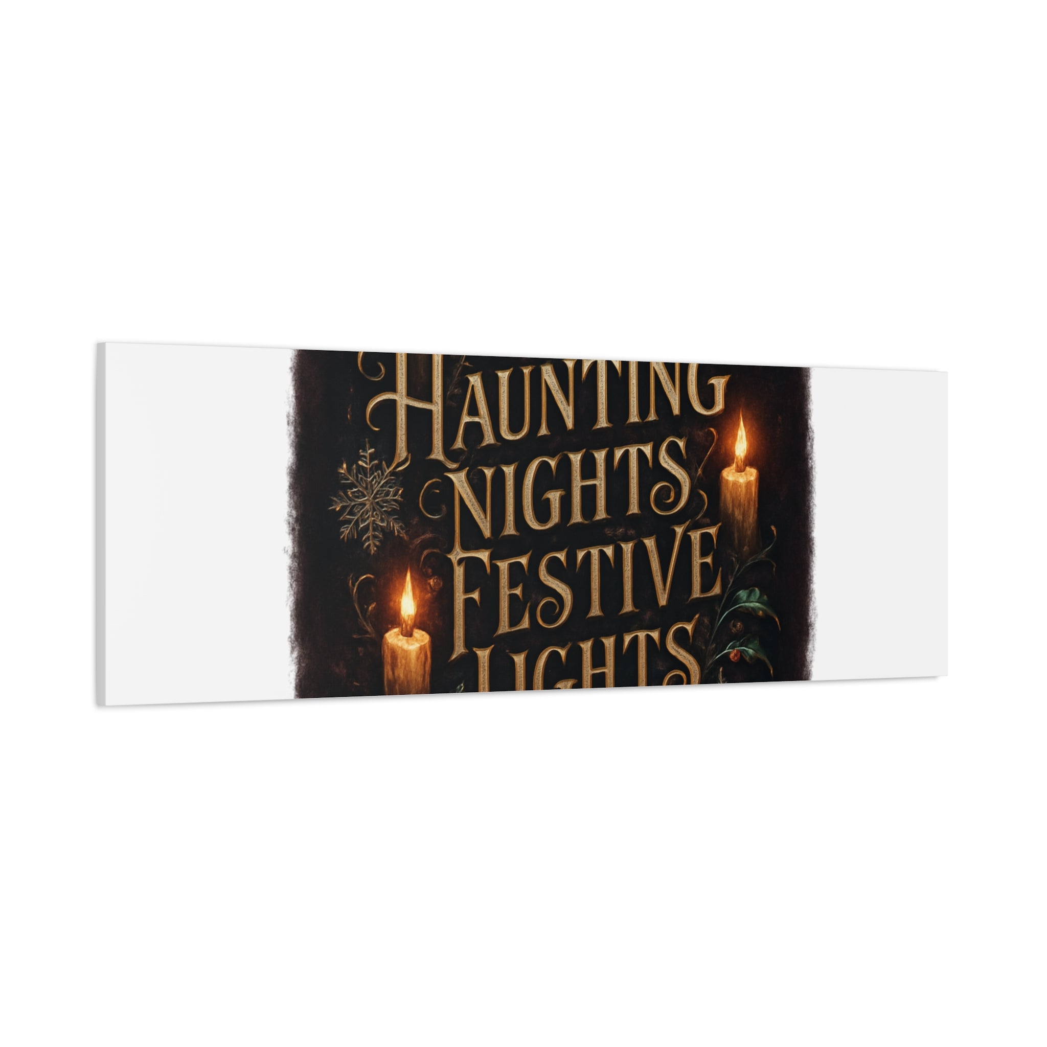 Haunting Nights Festive Lights Canvas