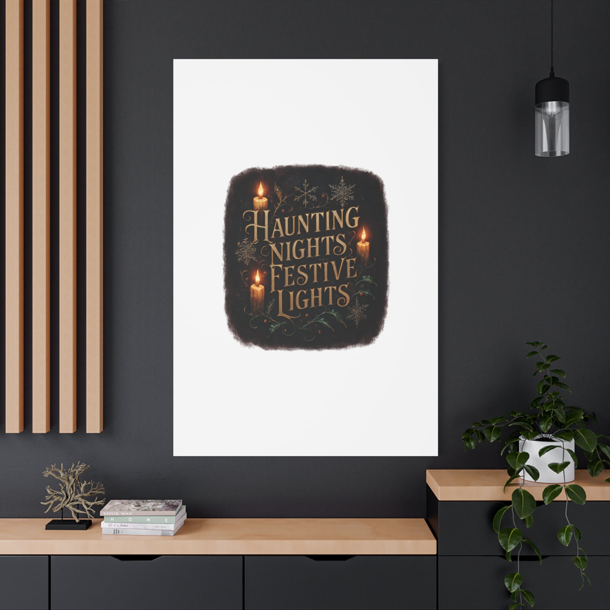 Haunting Nights Festive Lights Canvas