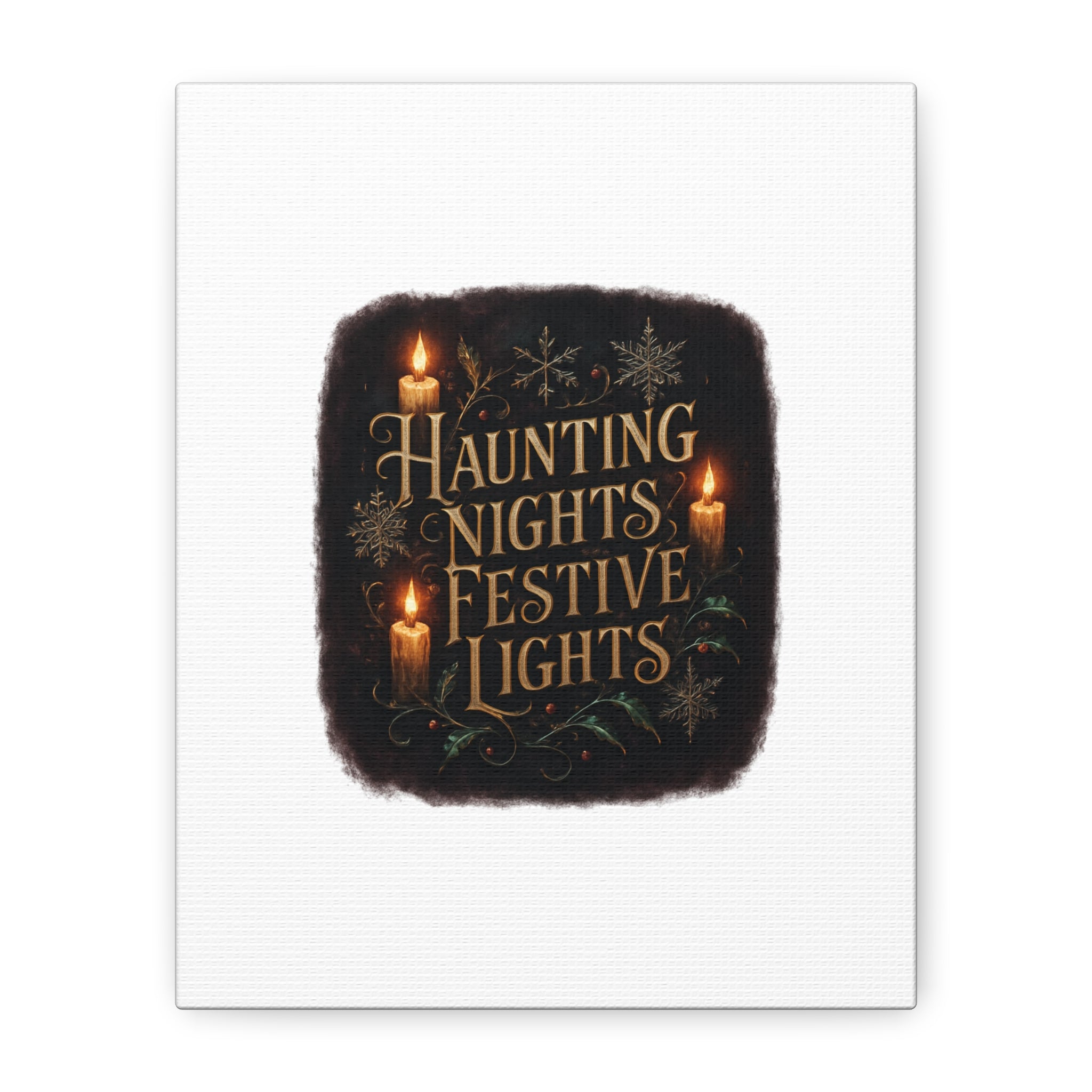 Haunting Nights Festive Lights Canvas