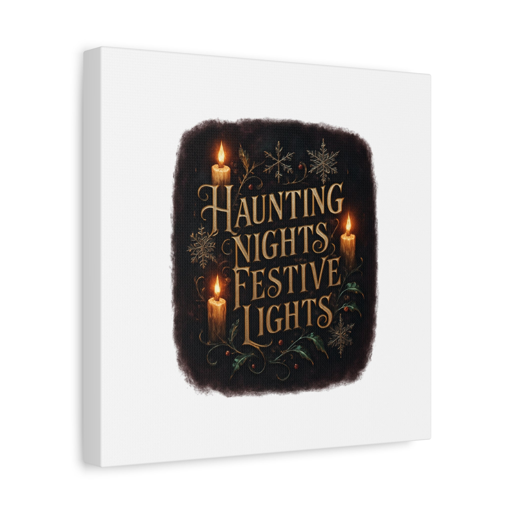 Haunting Nights Festive Lights Canvas