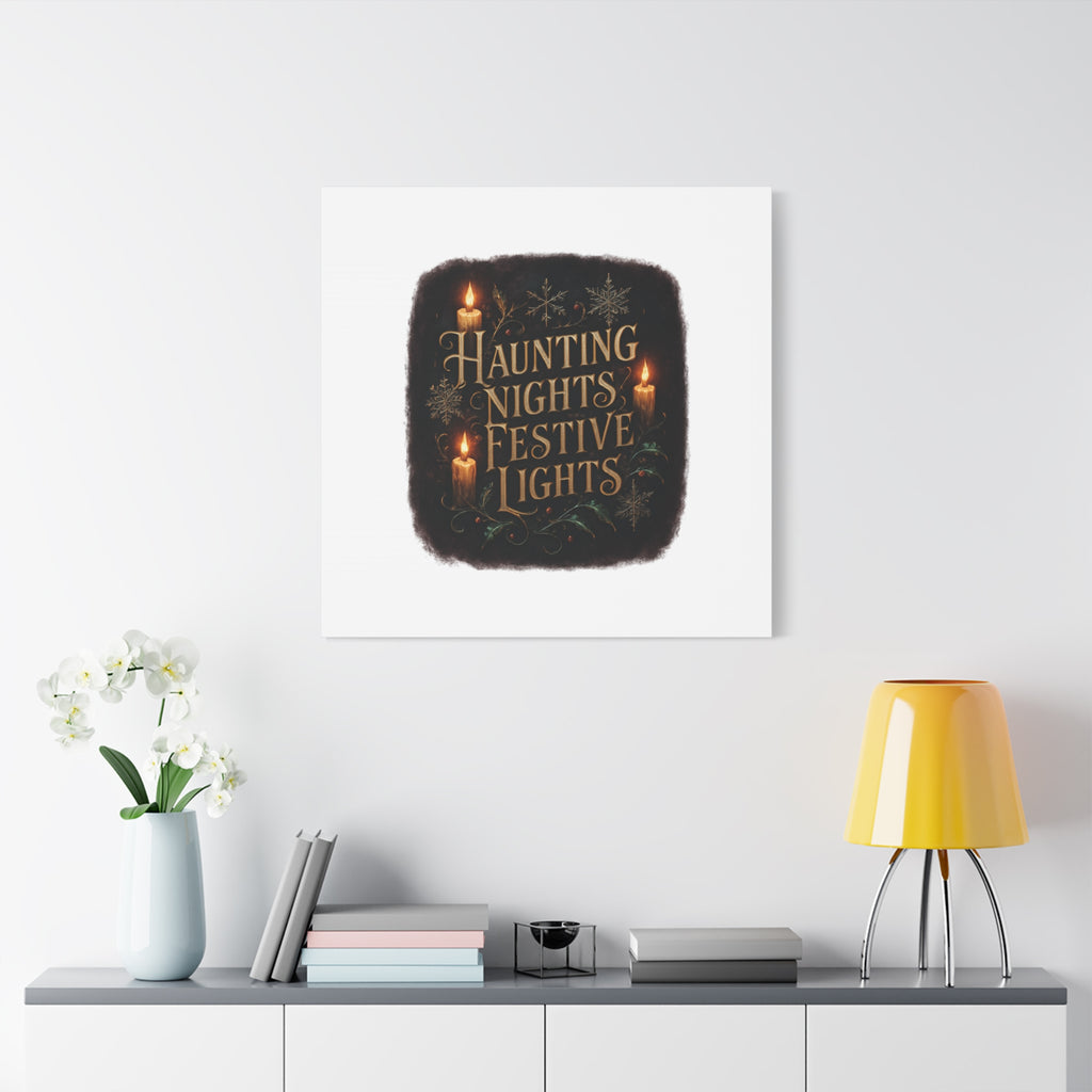 Haunting Nights Festive Lights Canvas