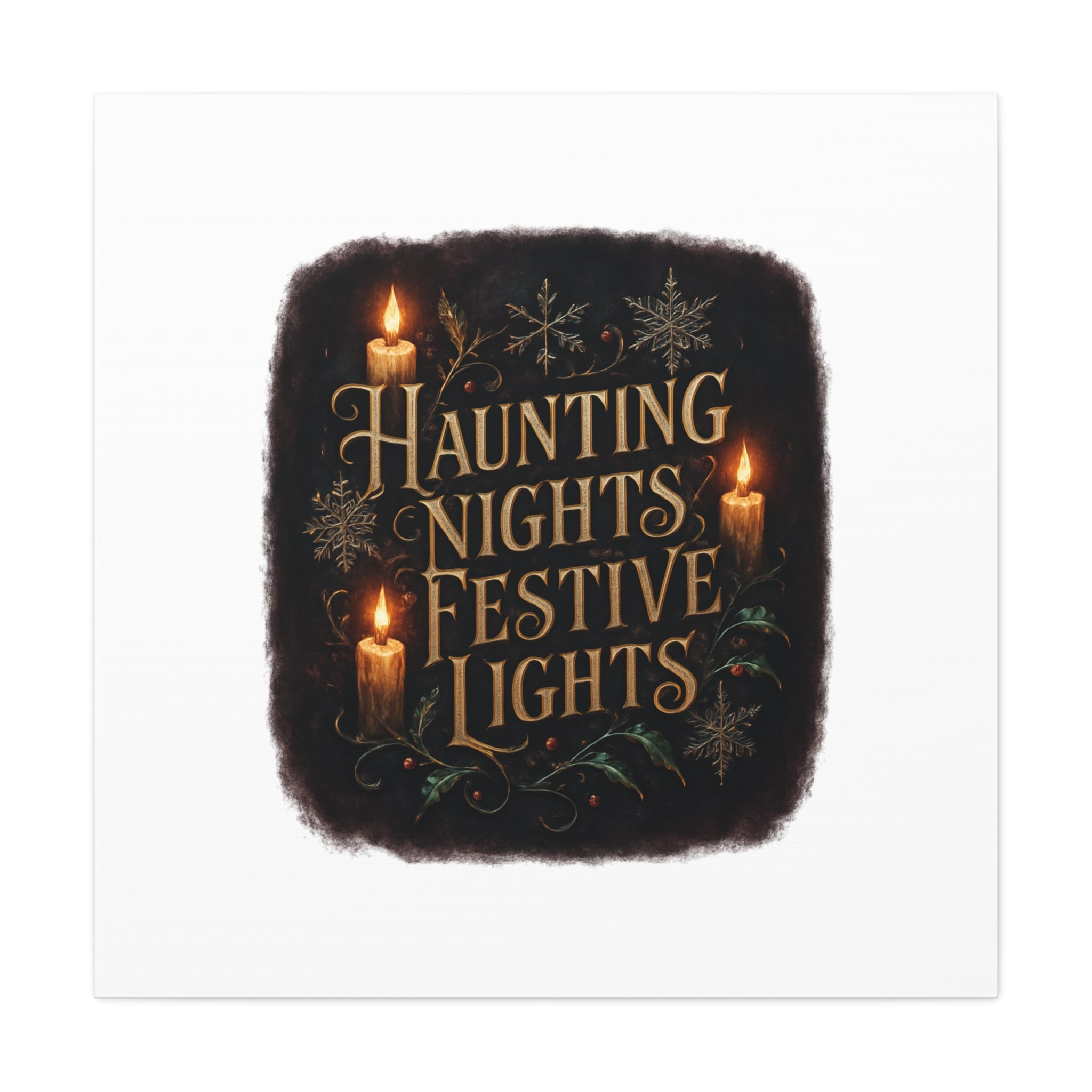 Haunting Nights Festive Lights Canvas