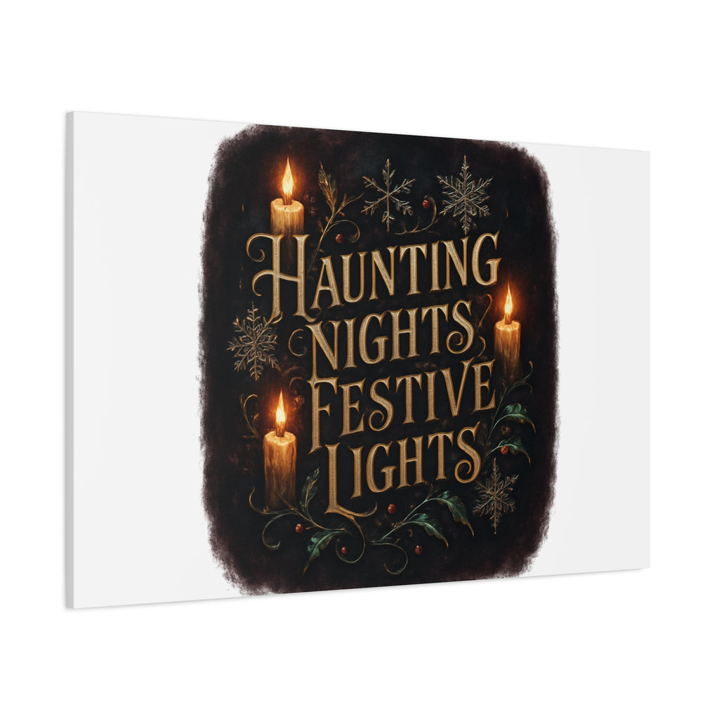 Haunting Nights Festive Lights Canvas