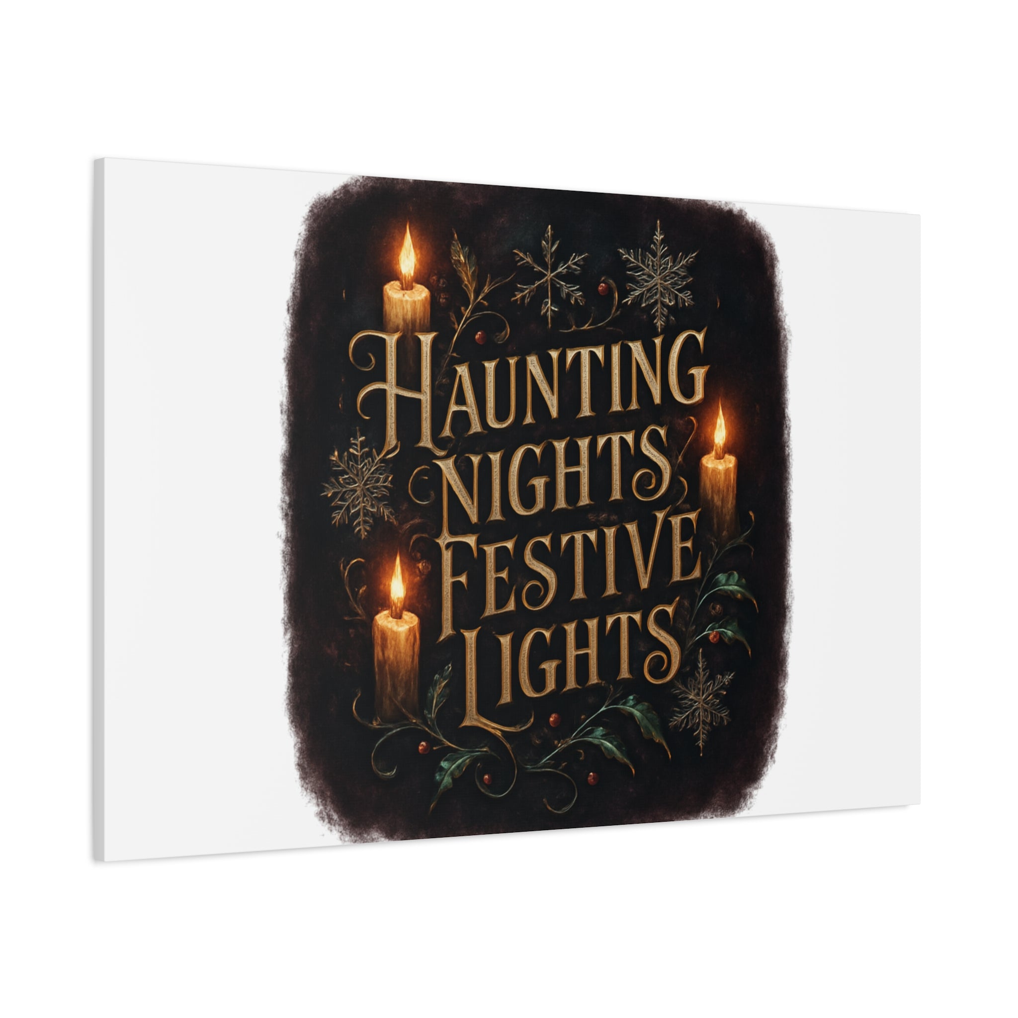 Haunting Nights Festive Lights Canvas