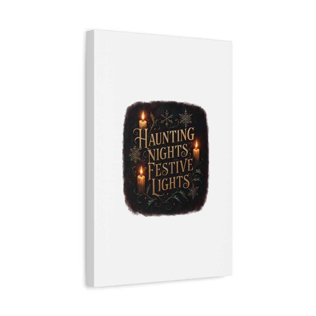 Haunting Nights Festive Lights Canvas