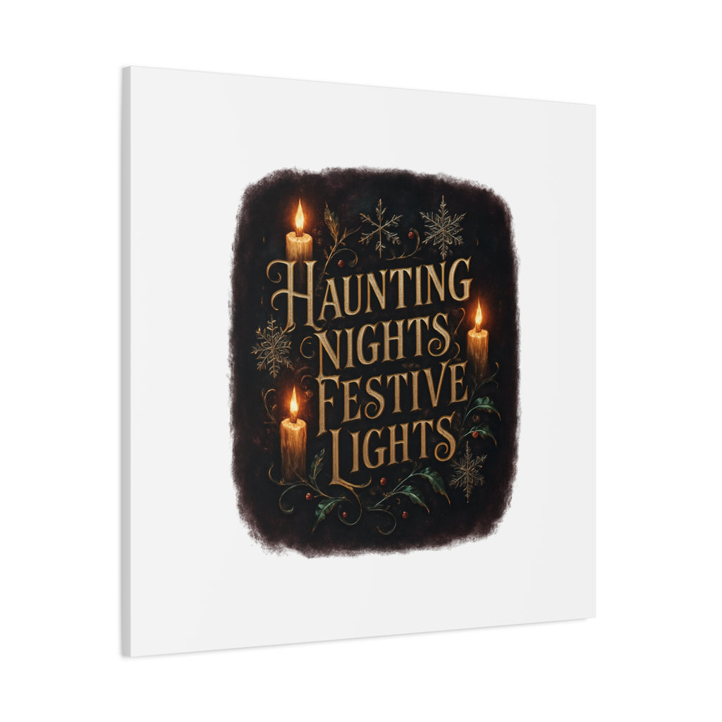 Haunting Nights Festive Lights Canvas