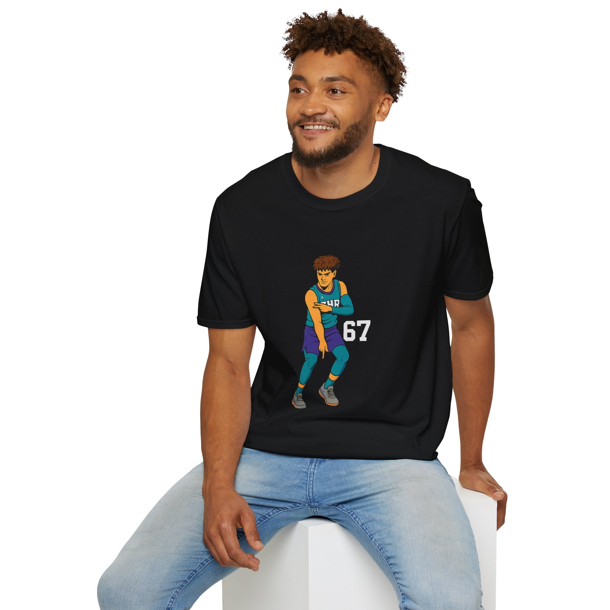 Basketball Player Graphic Tee — Number 67