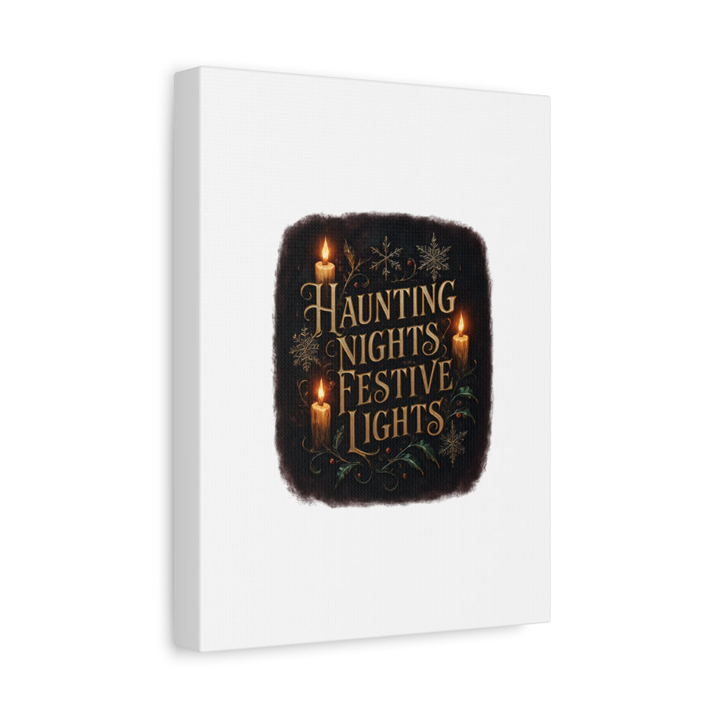 Haunting Nights Festive Lights Canvas