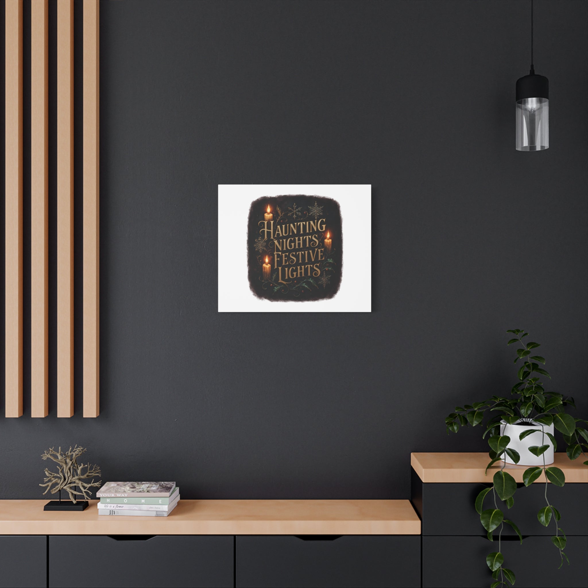 Haunting Nights Festive Lights Canvas