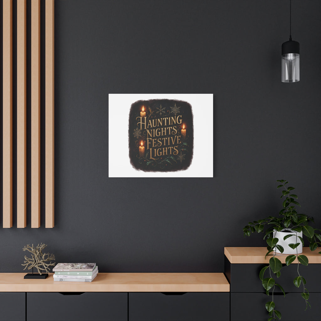 Haunting Nights Festive Lights Canvas