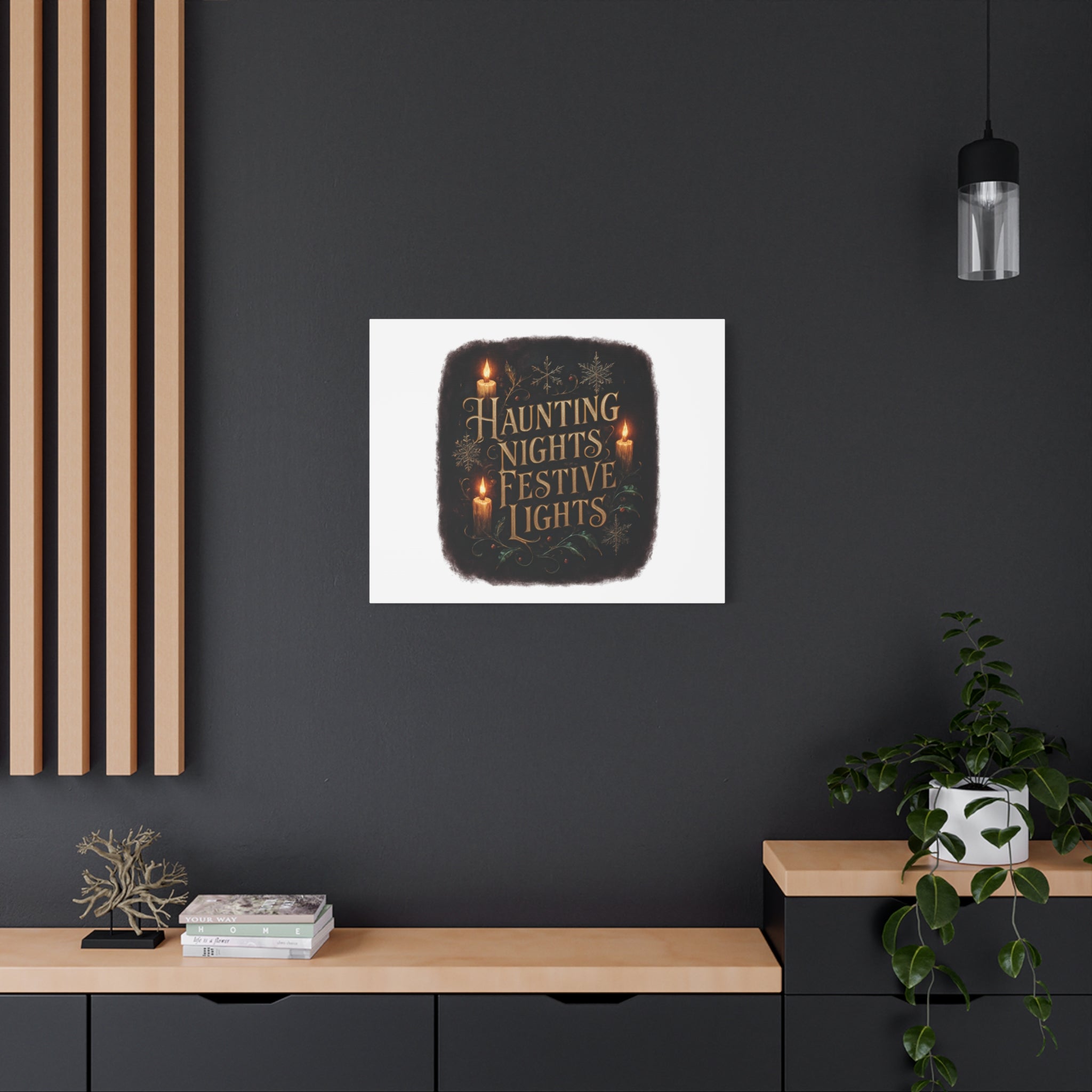 Haunting Nights Festive Lights Canvas