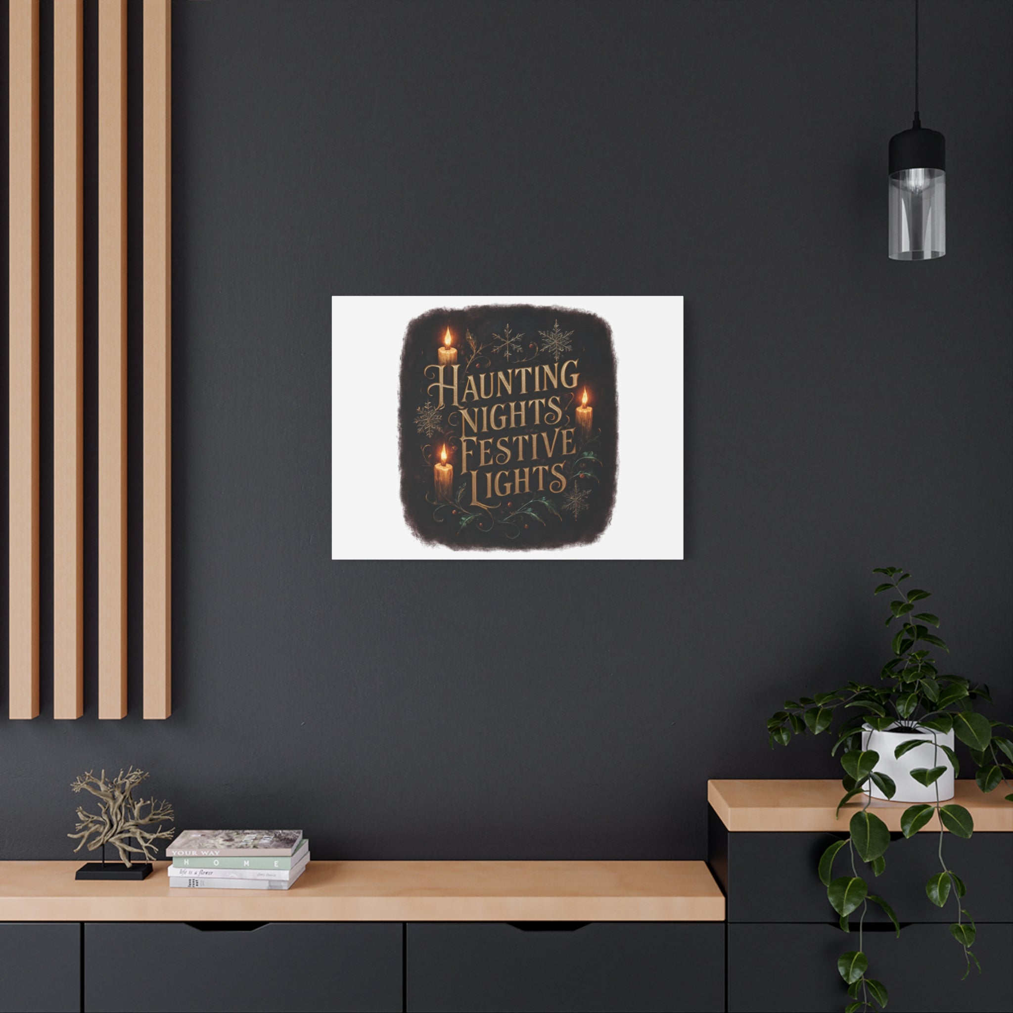 Haunting Nights Festive Lights Canvas
