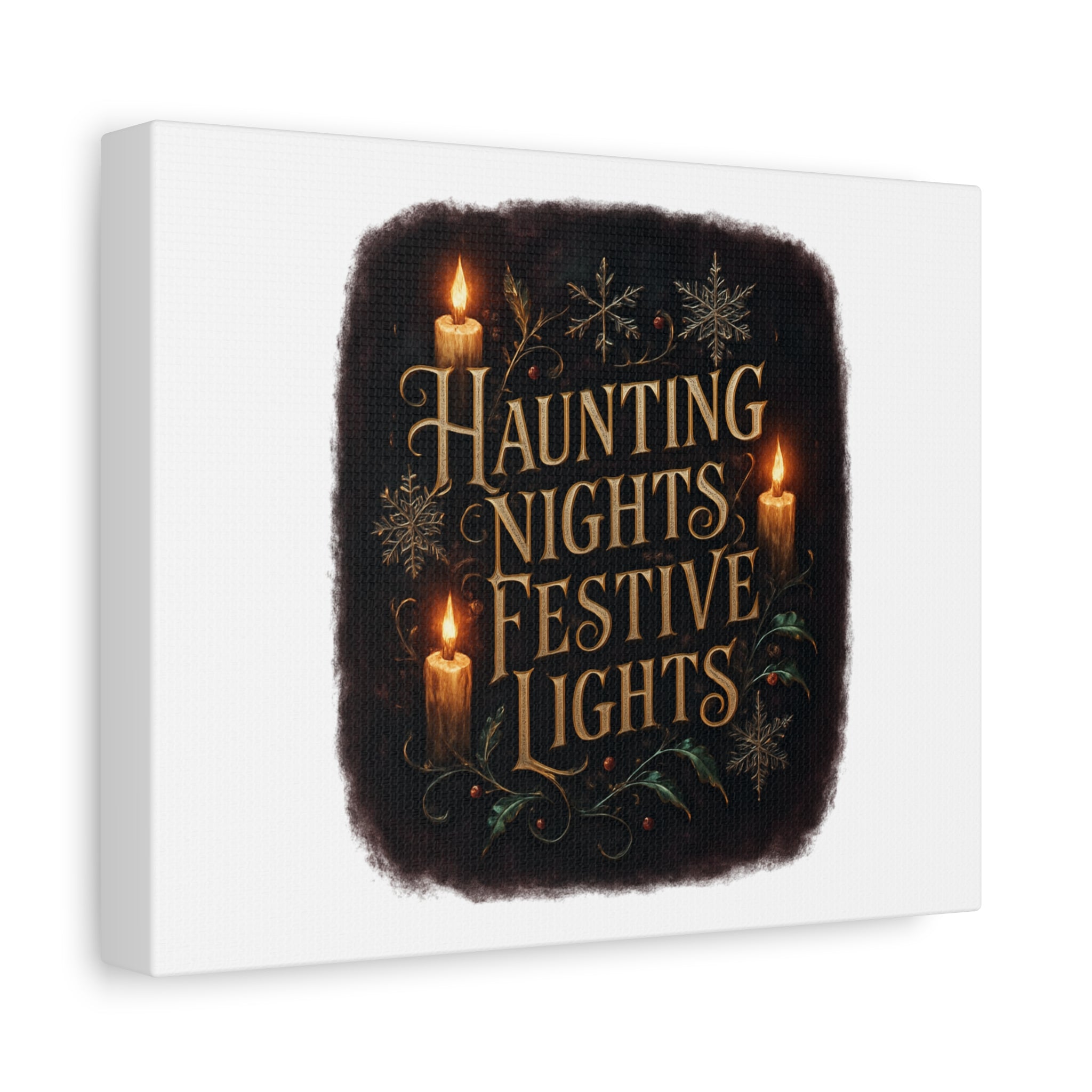 Haunting Nights Festive Lights Canvas