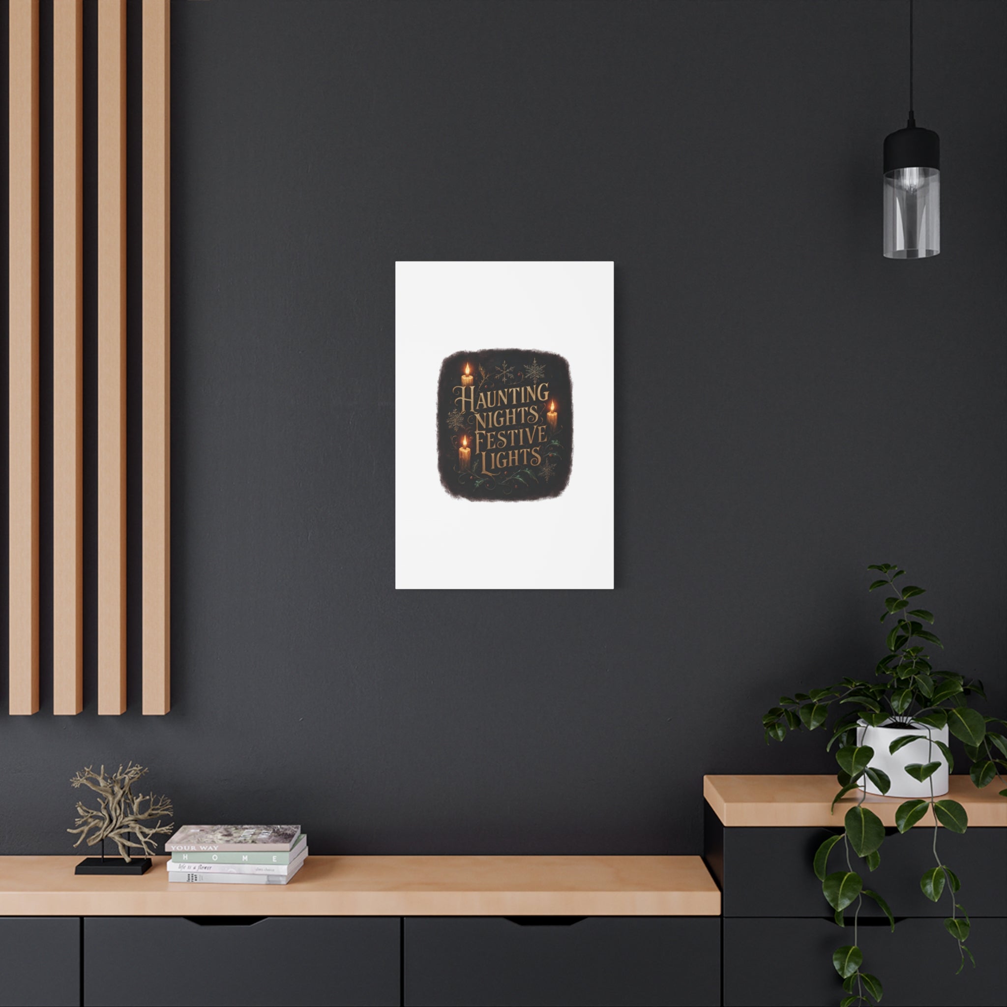 Haunting Nights Festive Lights Canvas