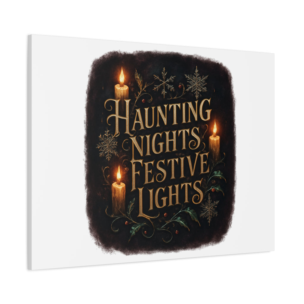Haunting Nights Festive Lights Canvas