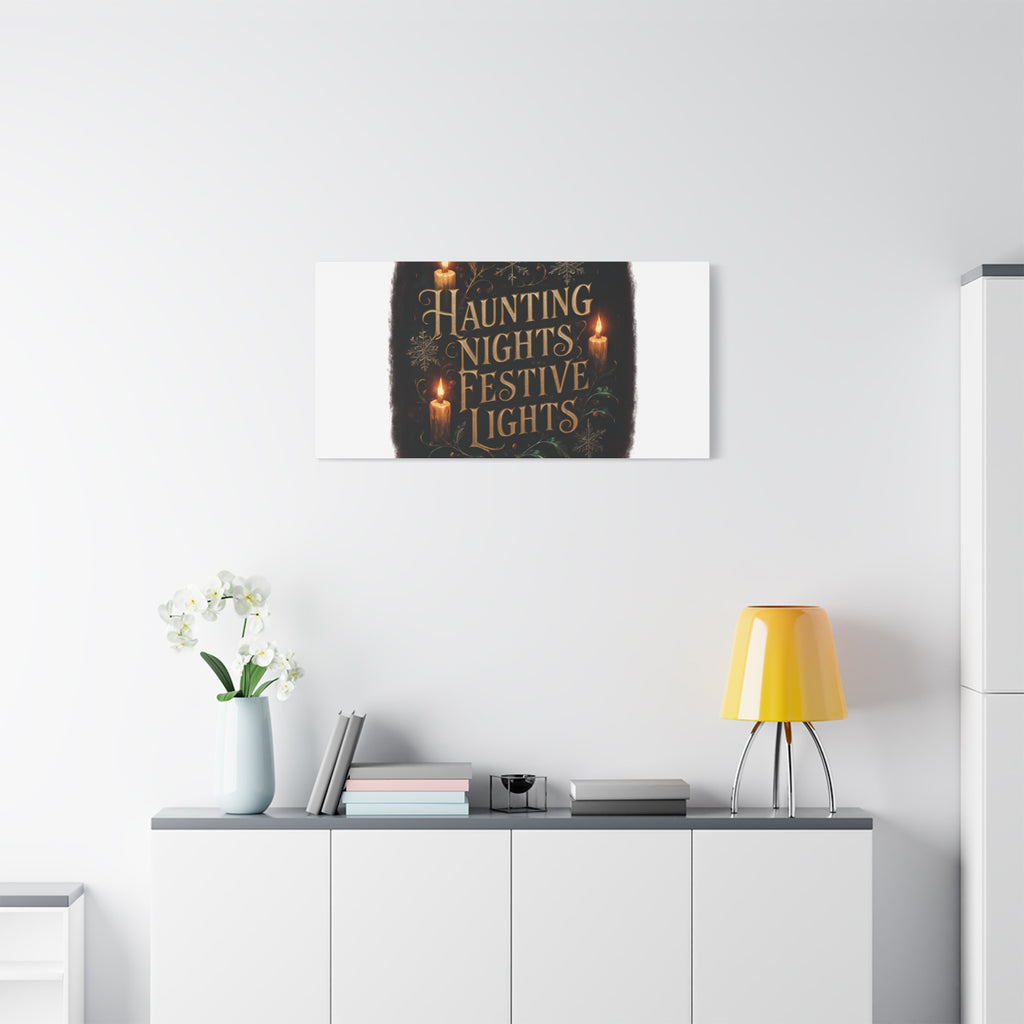 Haunting Nights Festive Lights Canvas