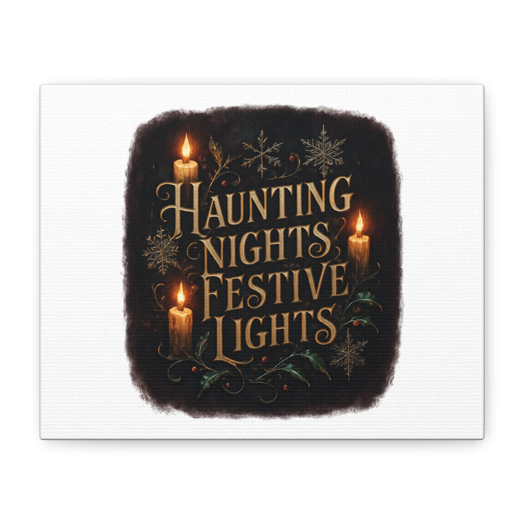 Haunting Nights Festive Lights Canvas