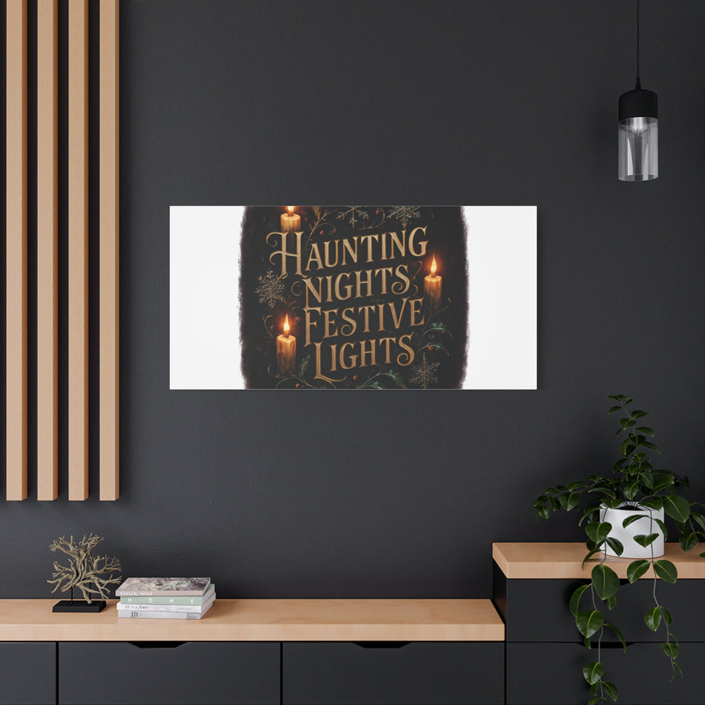 Haunting Nights Festive Lights Canvas