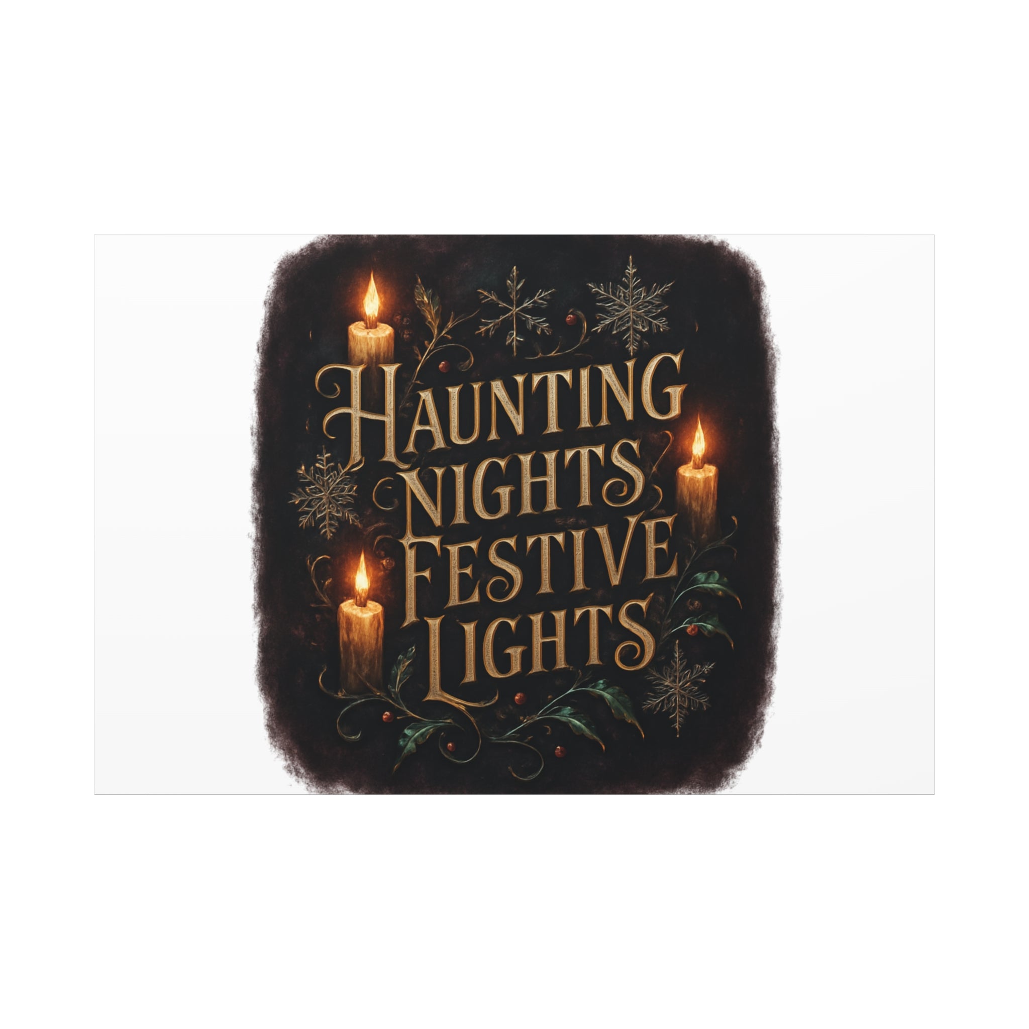 Haunting Nights Festive Lights Canvas