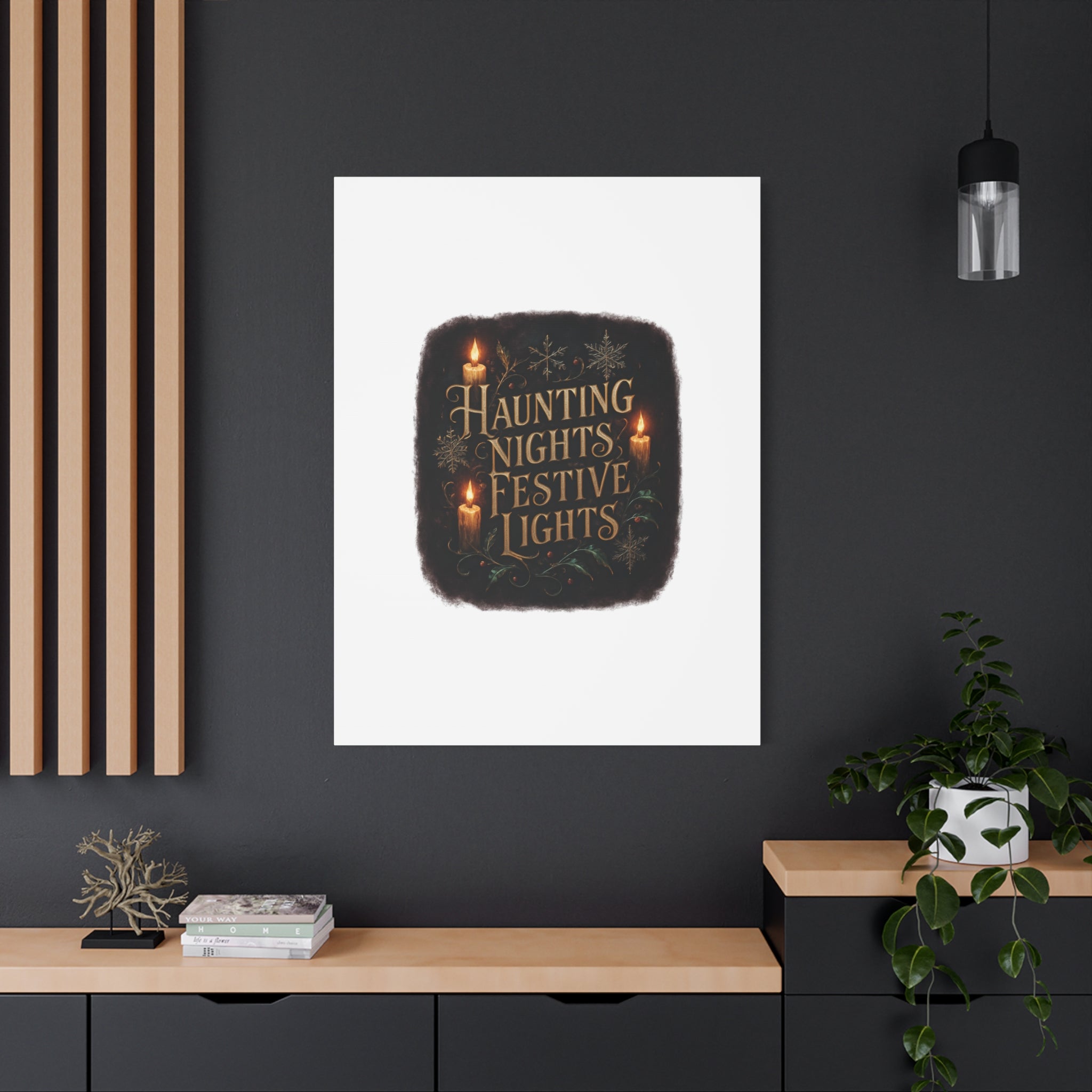 Haunting Nights Festive Lights Canvas
