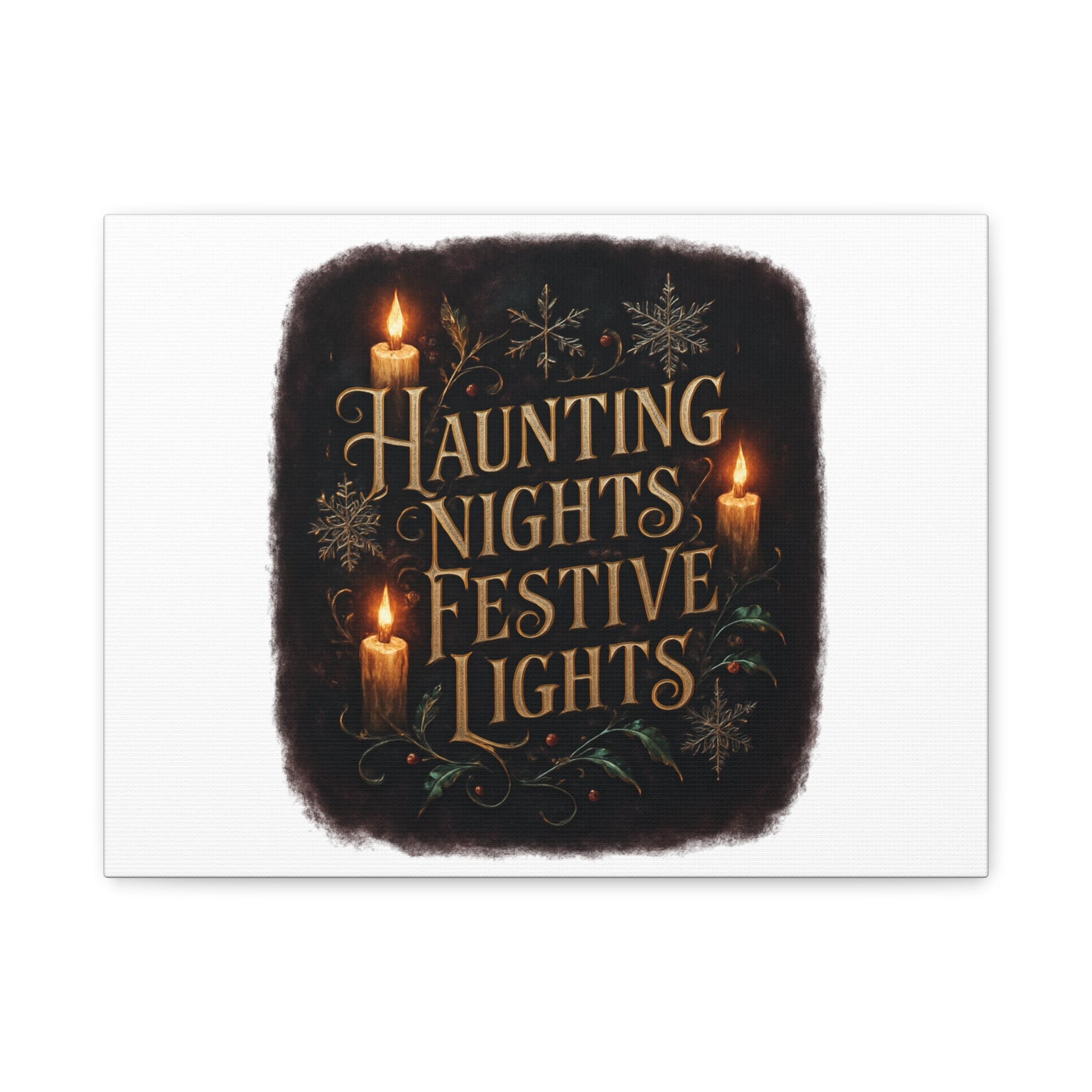 Haunting Nights Festive Lights Canvas