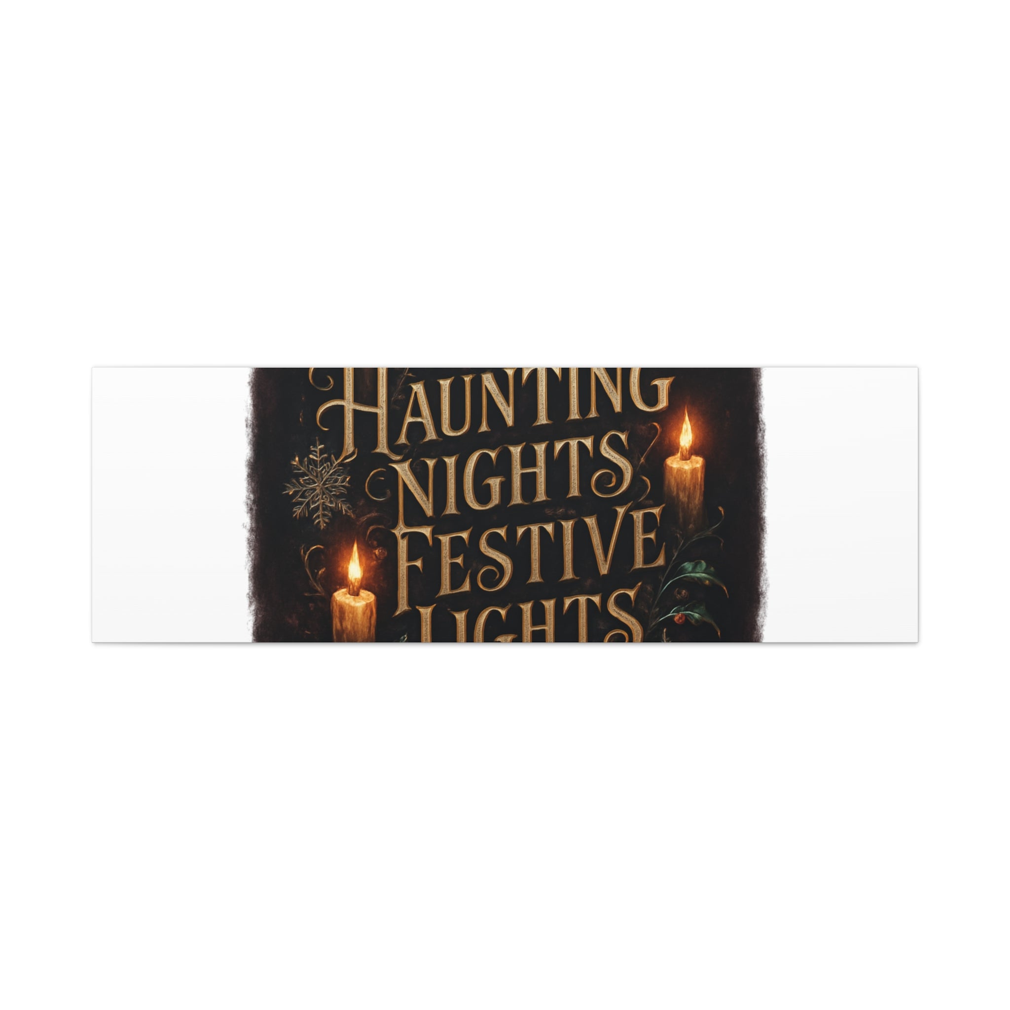 Haunting Nights Festive Lights Canvas