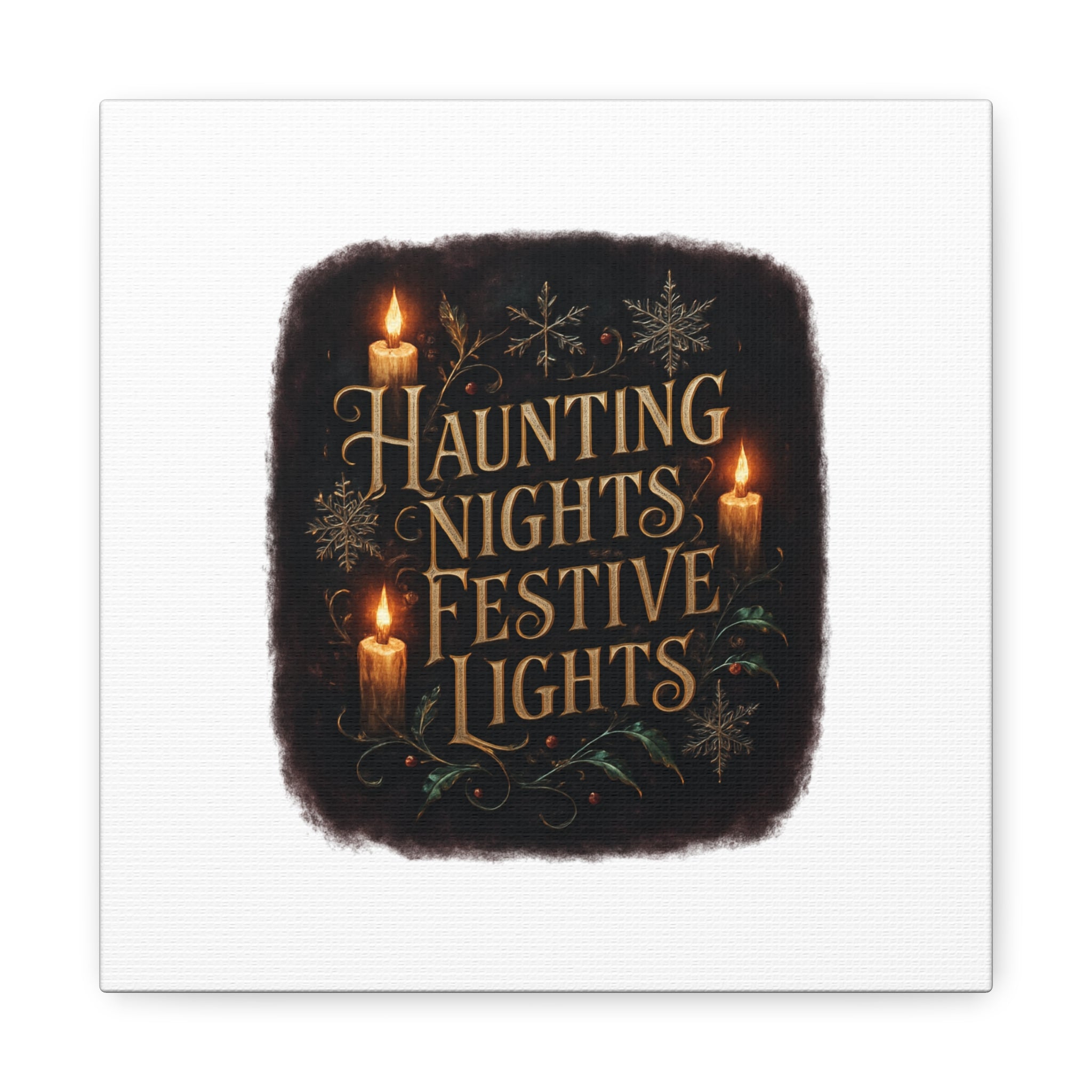 Haunting Nights Festive Lights Canvas