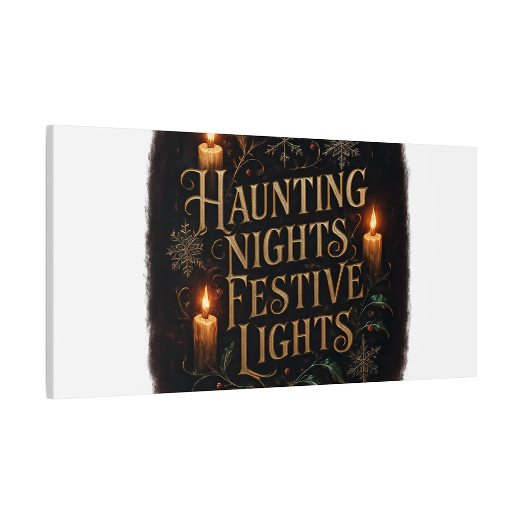 Haunting Nights Festive Lights Canvas