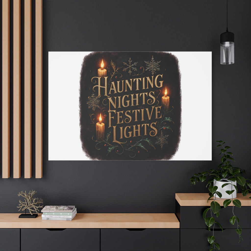 Haunting Nights Festive Lights Canvas