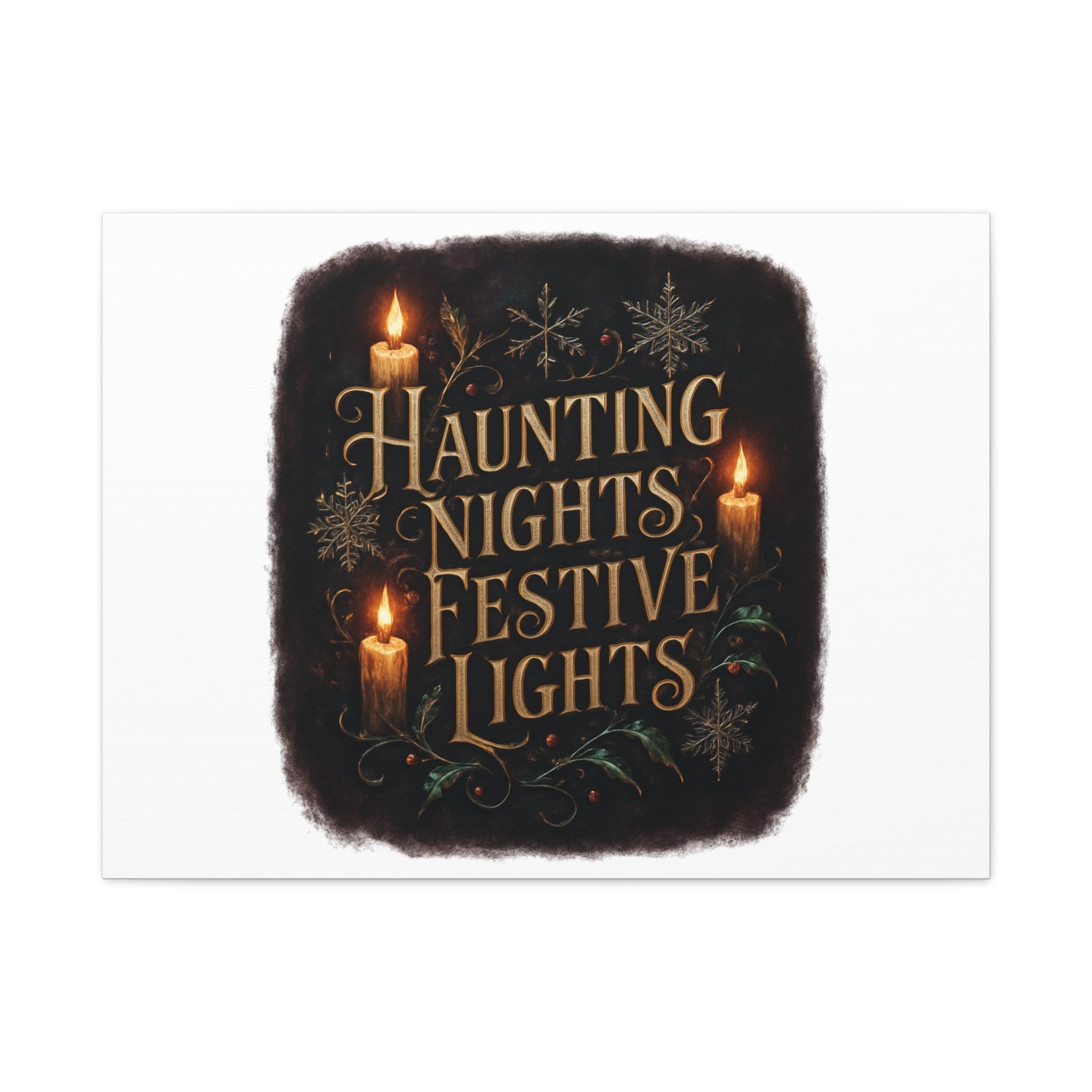 Haunting Nights Festive Lights Canvas