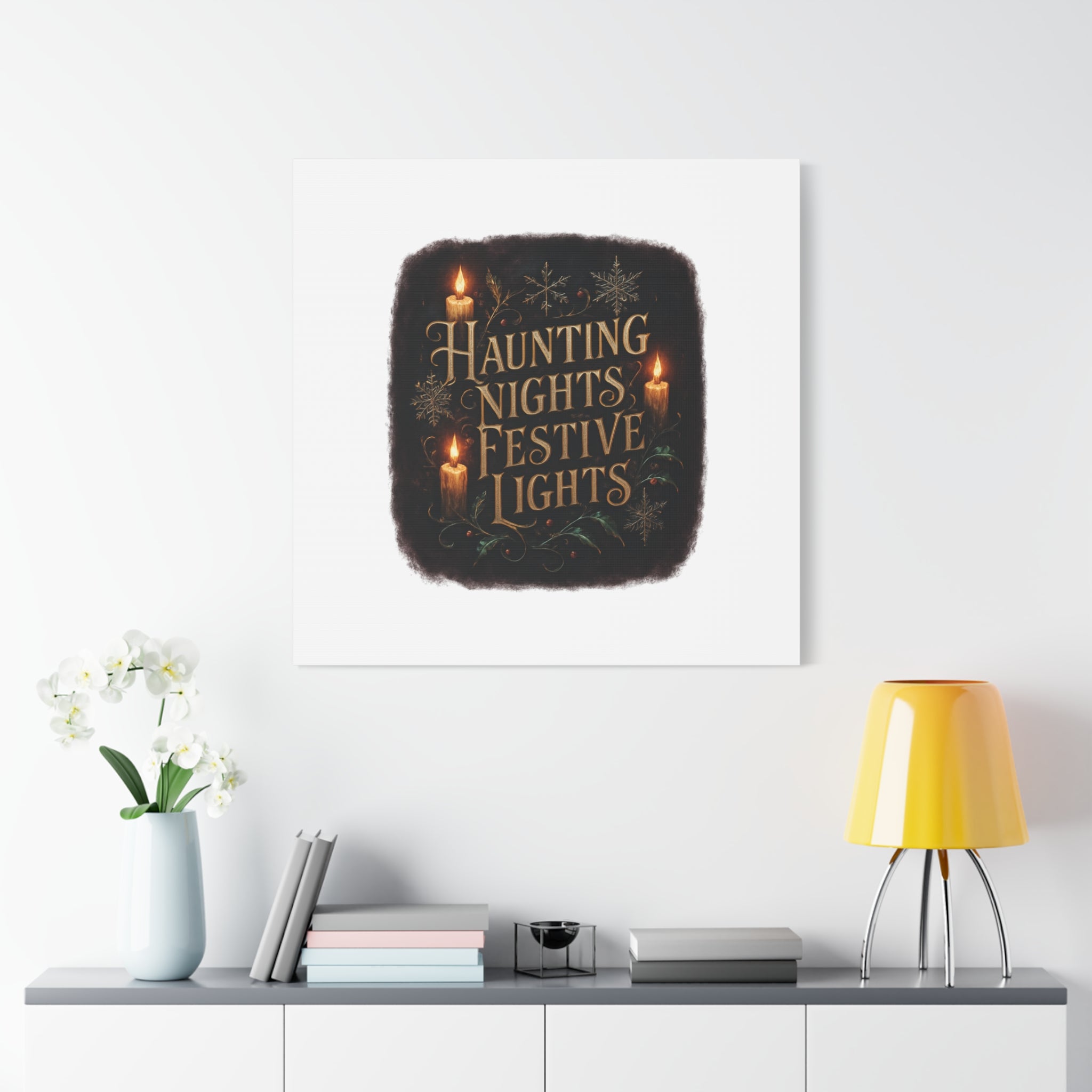 Haunting Nights Festive Lights Canvas