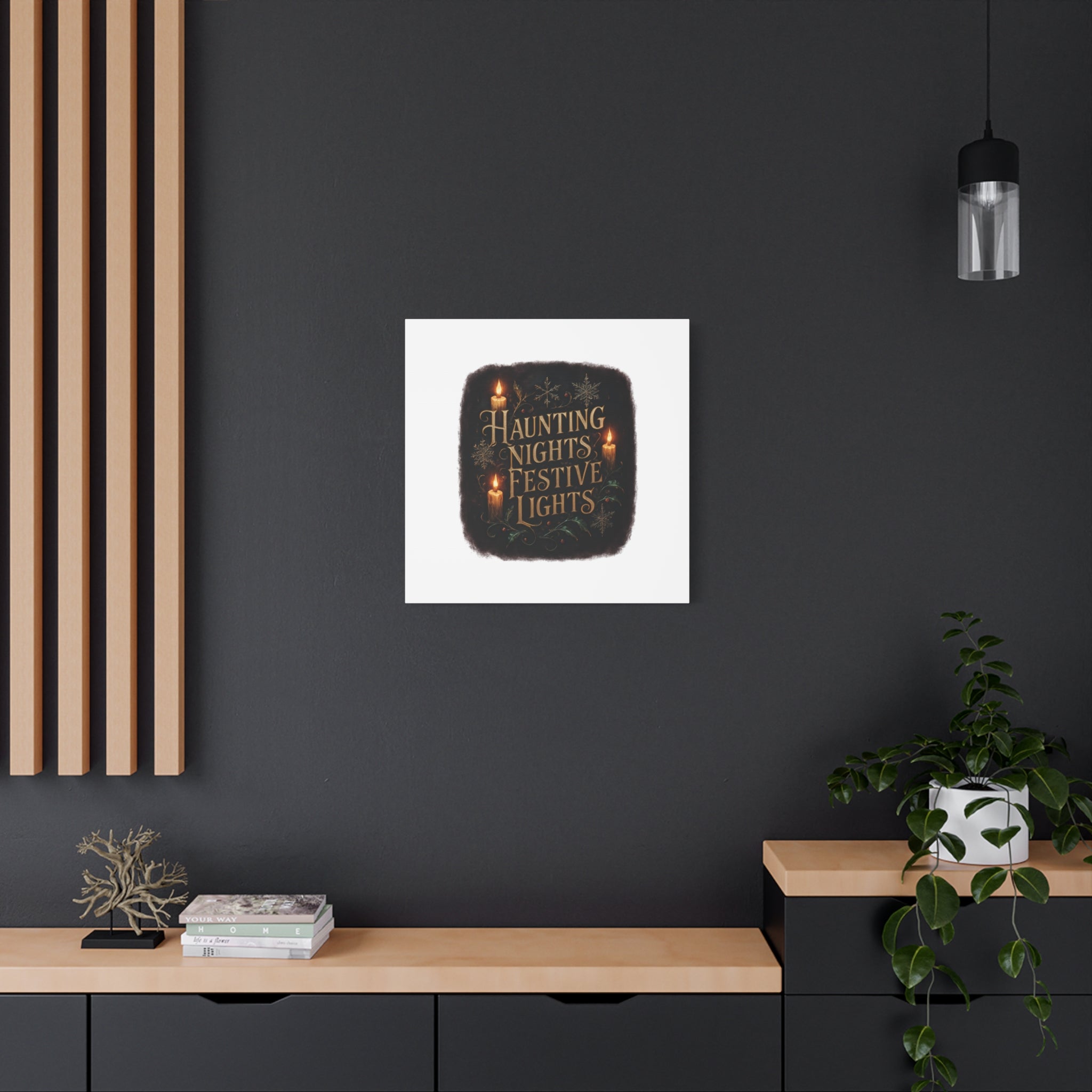 Haunting Nights Festive Lights Canvas