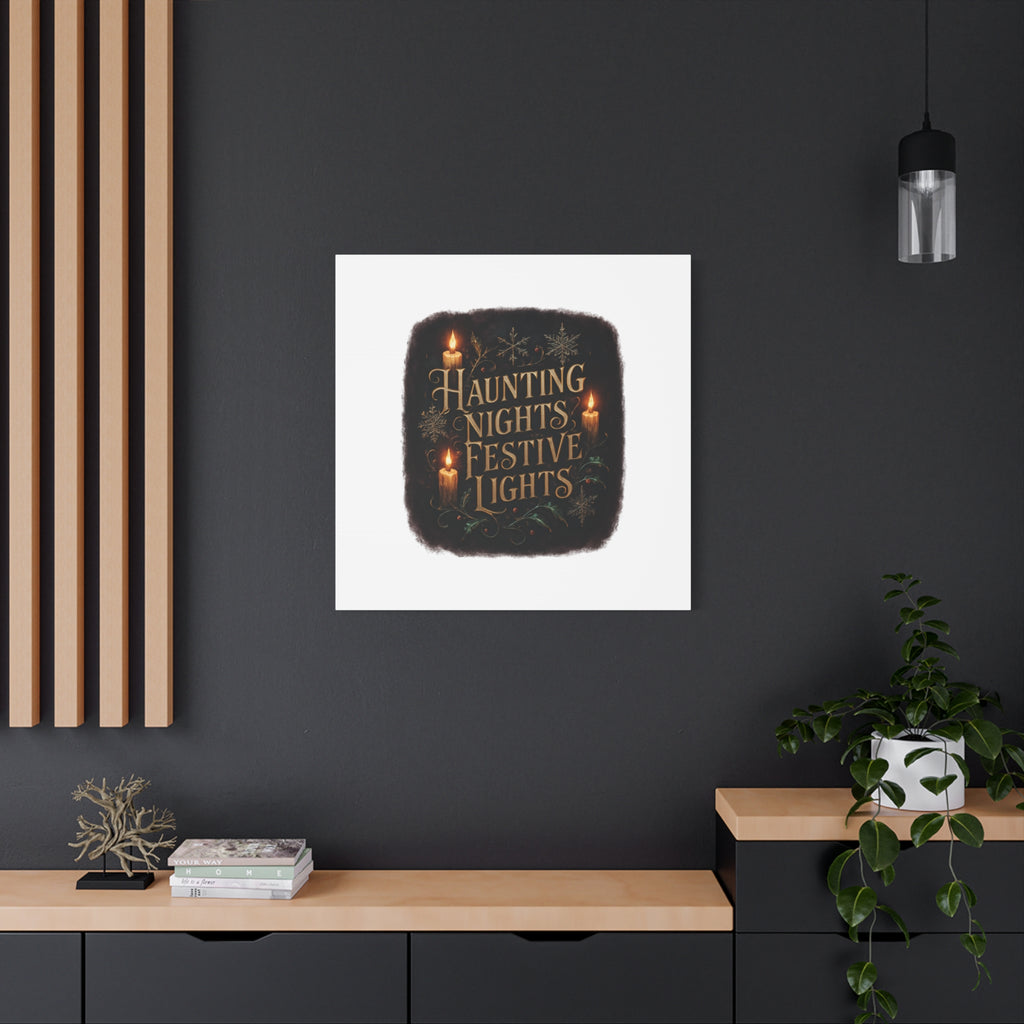 Haunting Nights Festive Lights Canvas