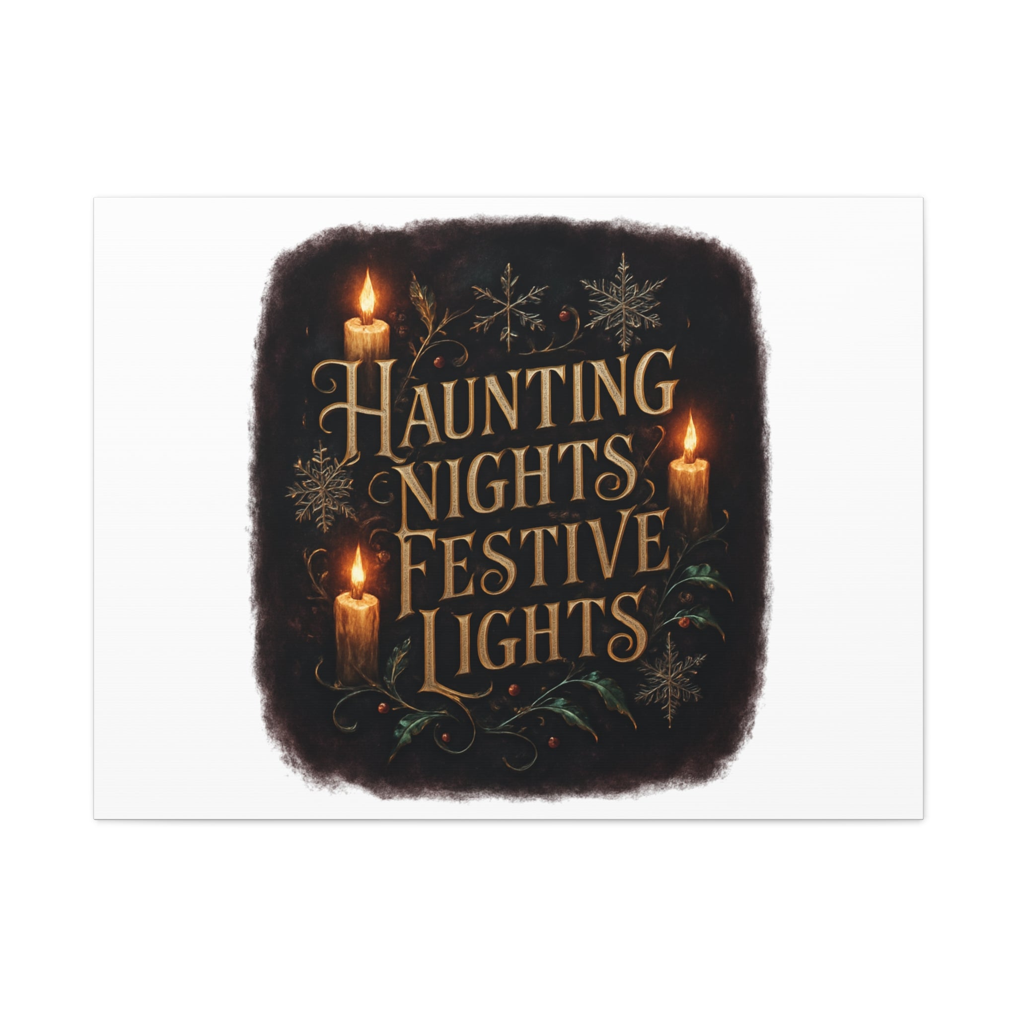 Haunting Nights Festive Lights Canvas