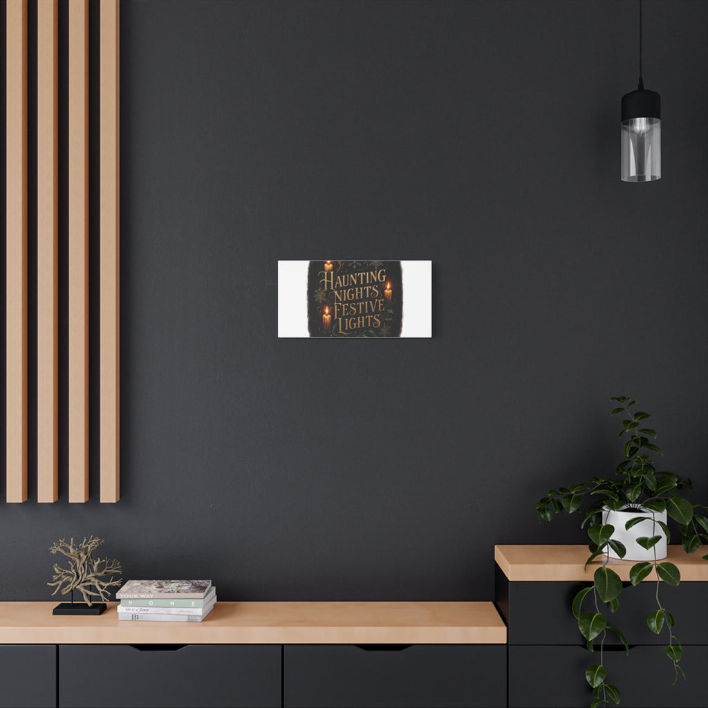Haunting Nights Festive Lights Canvas