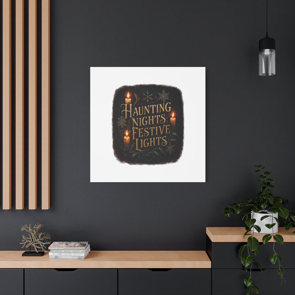 Haunting Nights Festive Lights Canvas