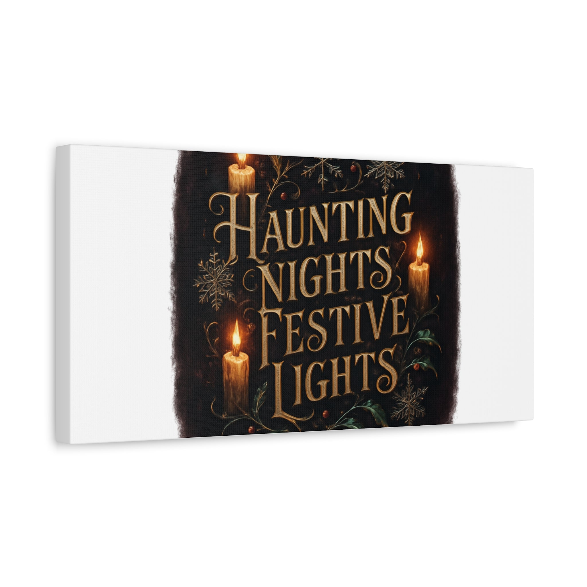 Haunting Nights Festive Lights Canvas