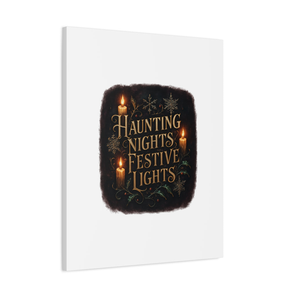 Haunting Nights Festive Lights Canvas