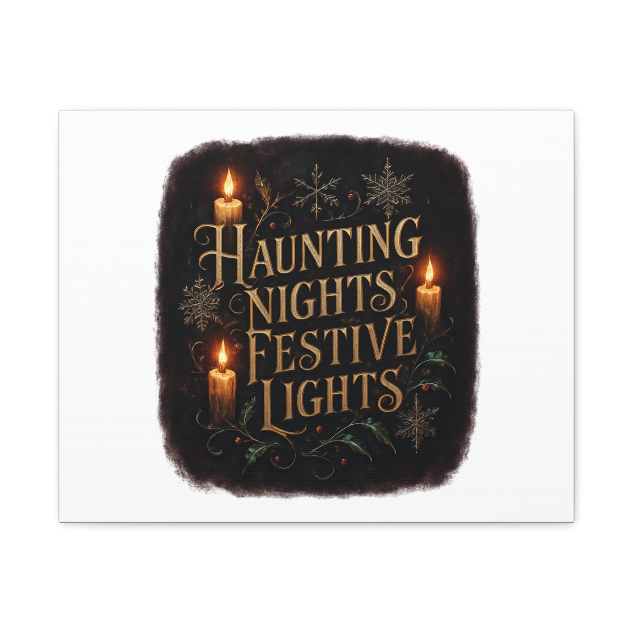 Haunting Nights Festive Lights Canvas
