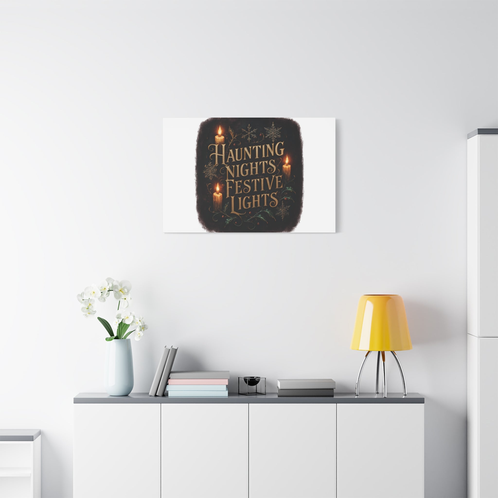 Haunting Nights Festive Lights Canvas