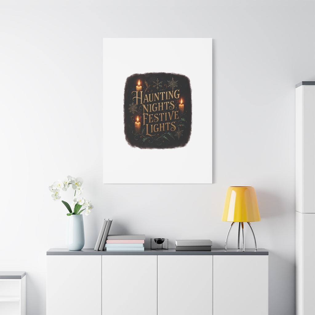 Haunting Nights Festive Lights Canvas