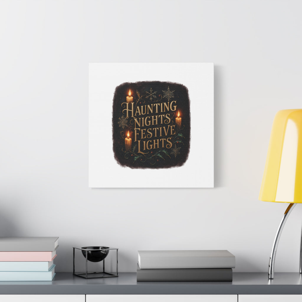 Haunting Nights Festive Lights Canvas