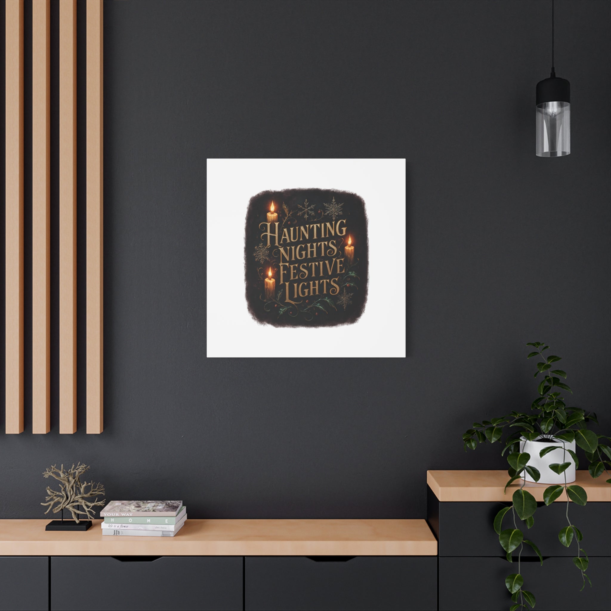 Haunting Nights Festive Lights Canvas