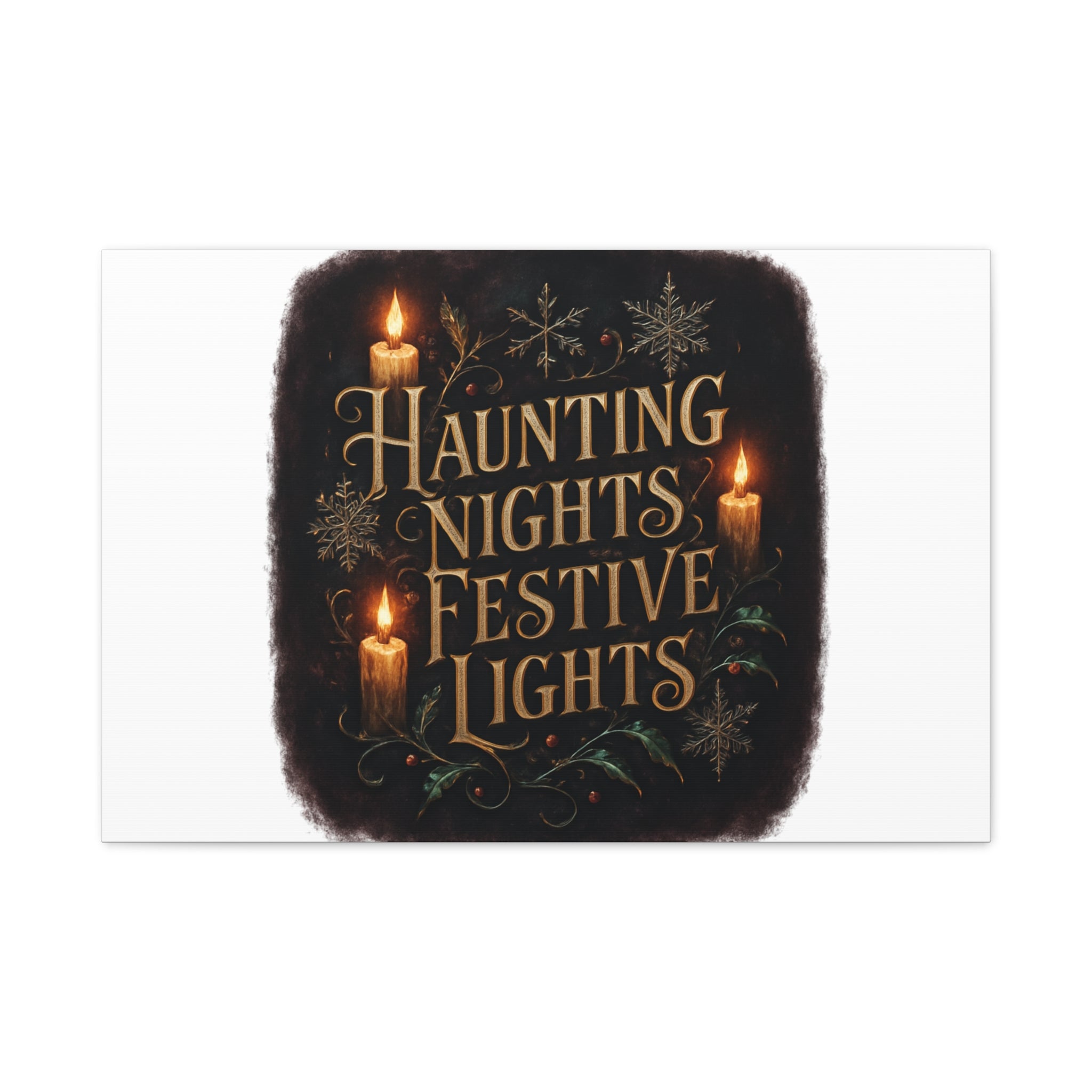 Haunting Nights Festive Lights Canvas