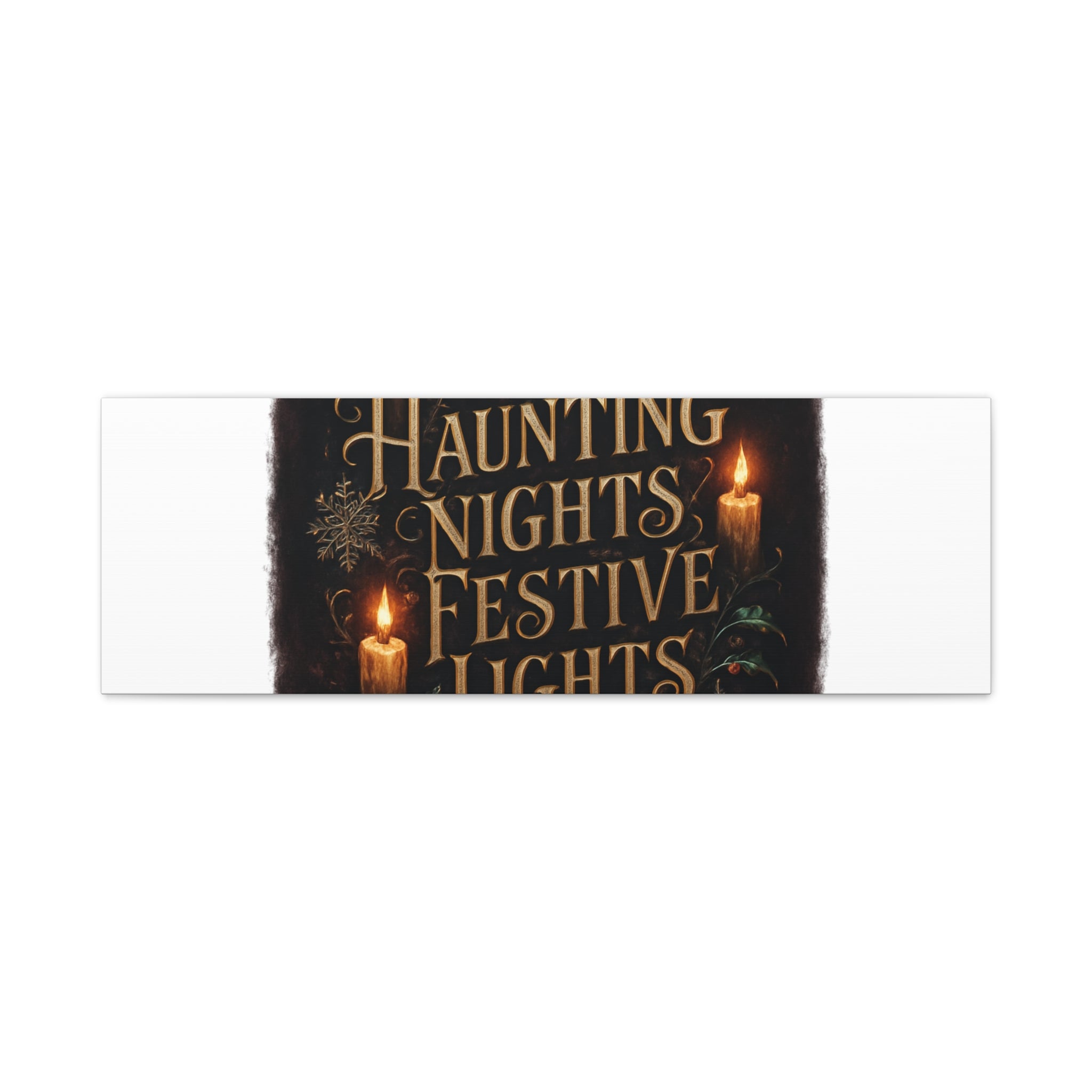 Haunting Nights Festive Lights Canvas