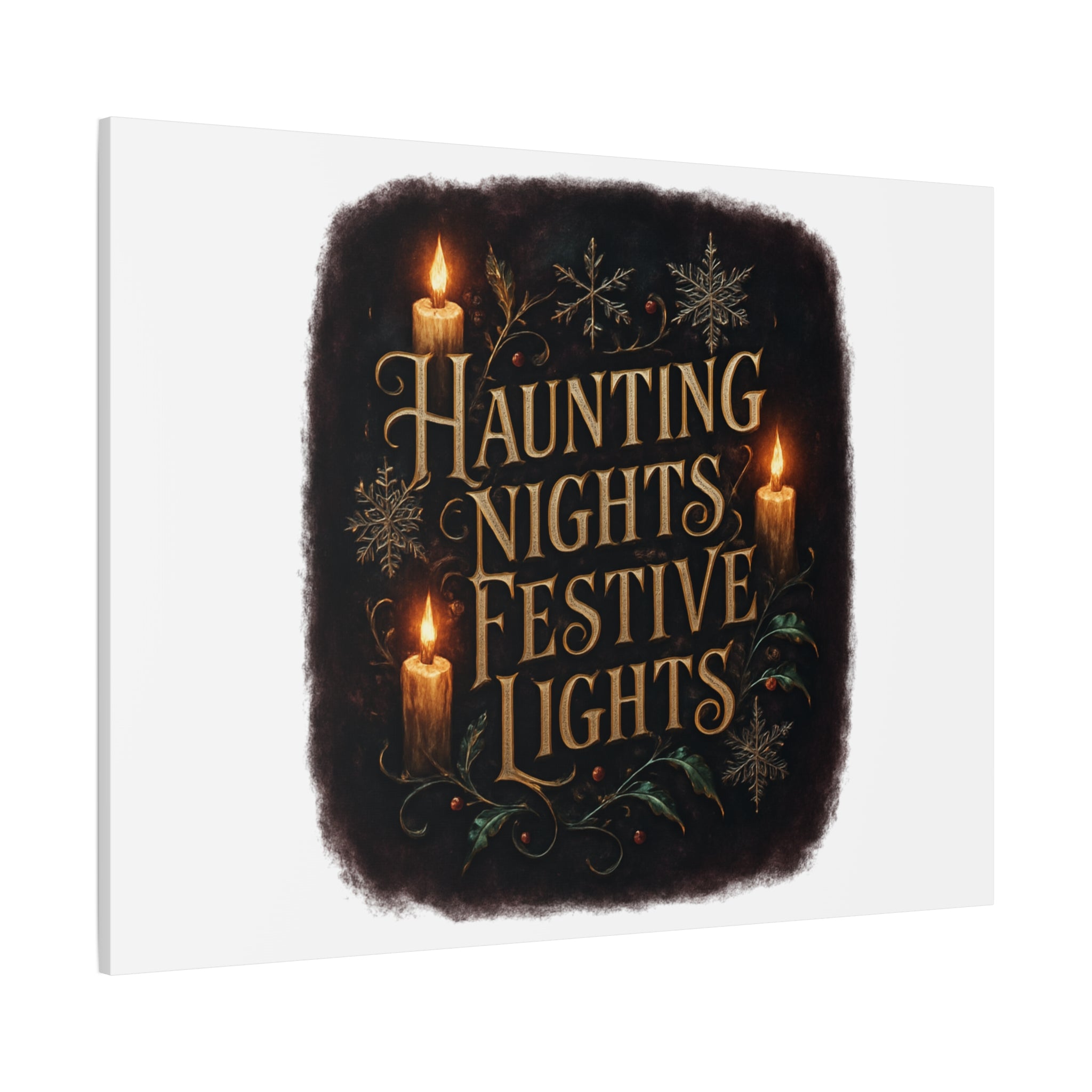 Haunting Nights Festive Lights Canvas
