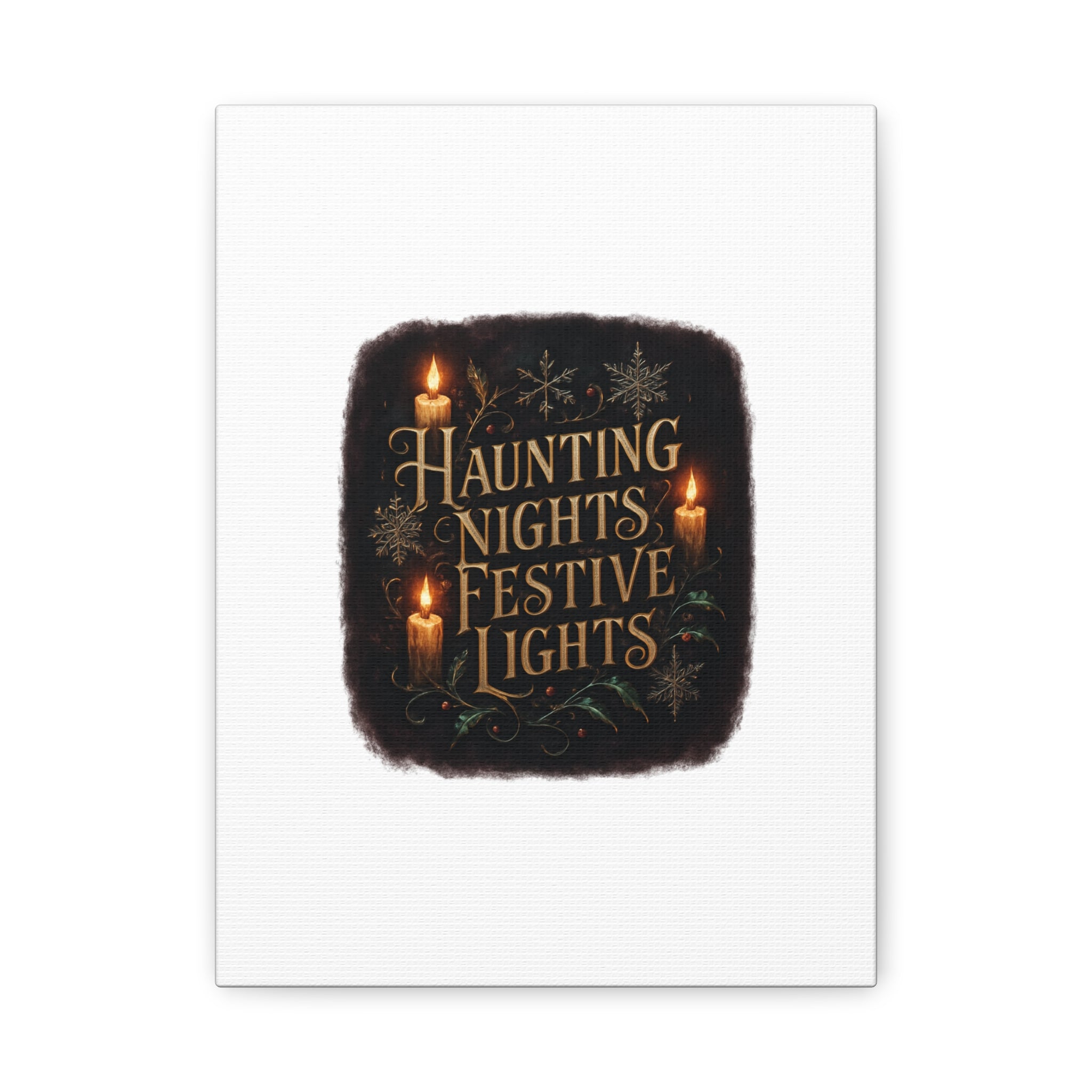 Haunting Nights Festive Lights Canvas