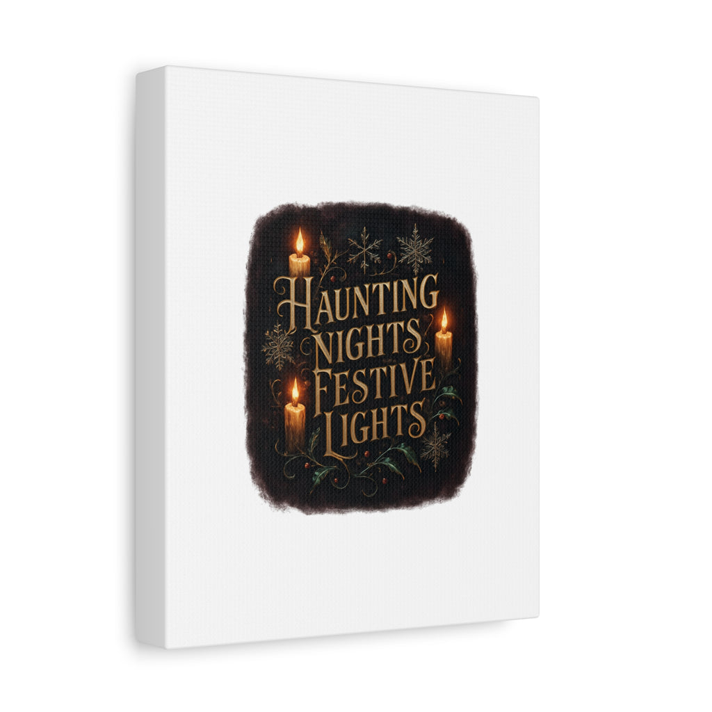 Haunting Nights Festive Lights Canvas