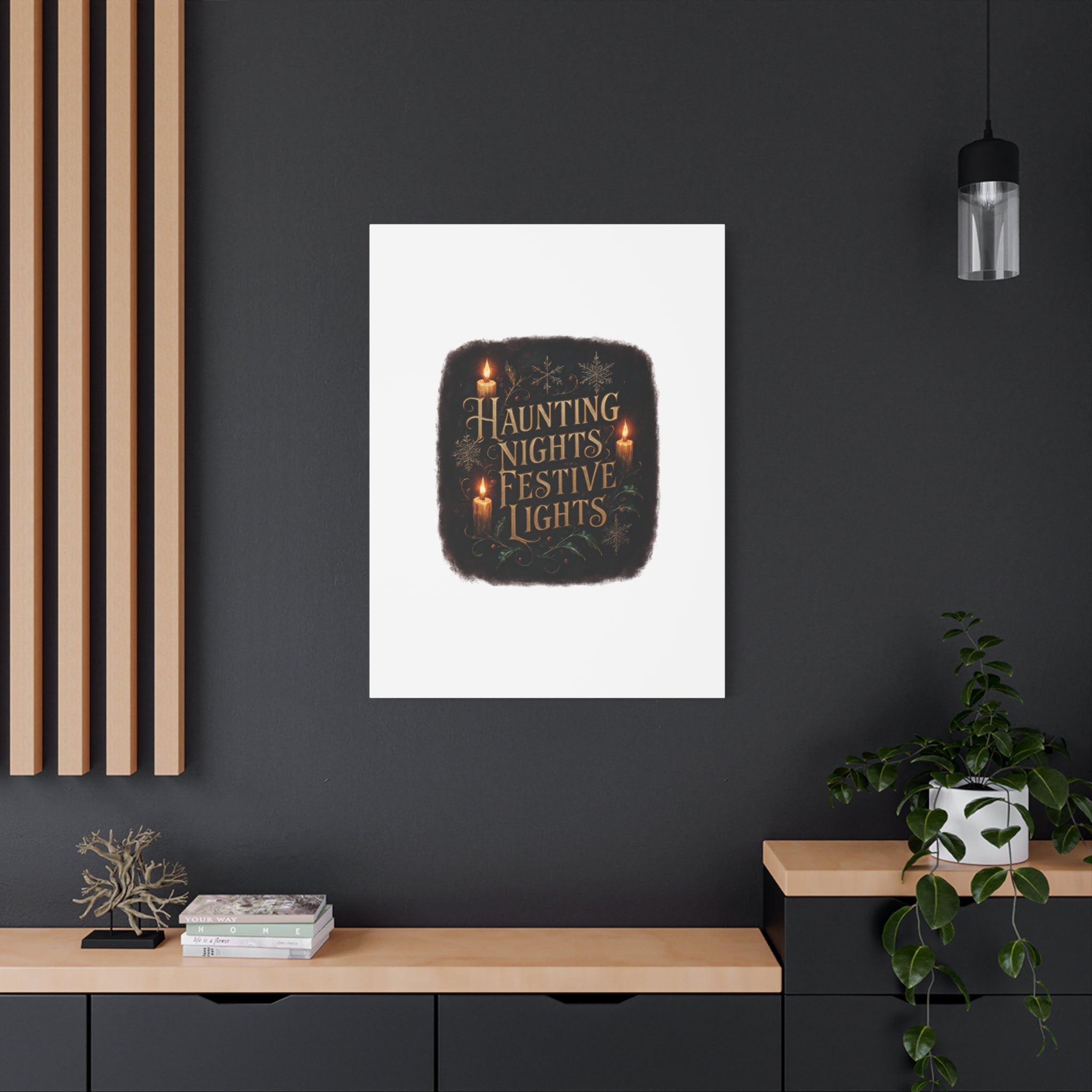 Haunting Nights Festive Lights Canvas