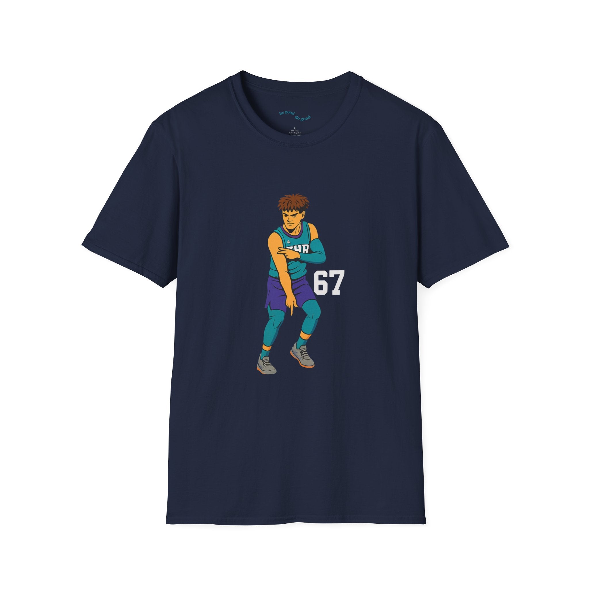 Basketball Player Graphic Tee — Number 67